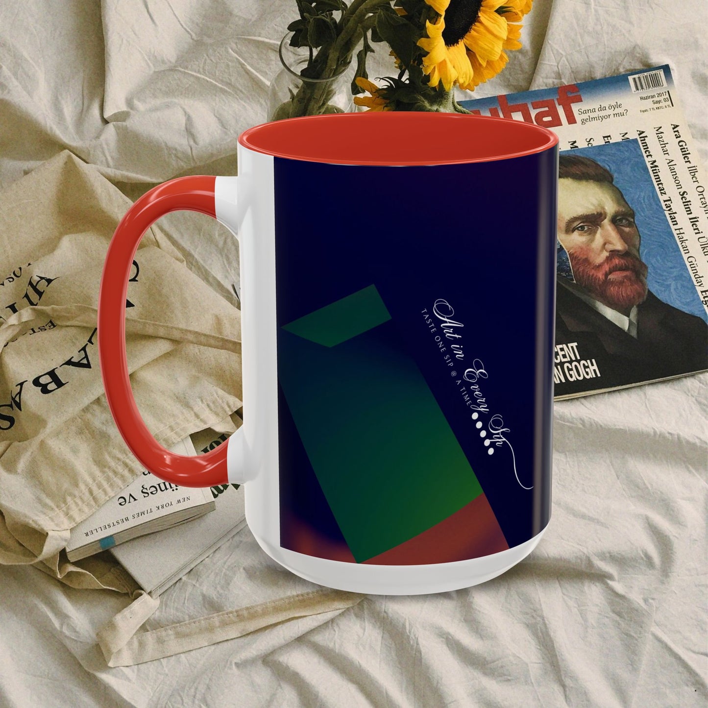 Accent Coffee Mug 11, 15oz_ N3+ Series ACM11OZ PT2WW018_ Limited Edition Perfect Blend of Style by WesternWaves: