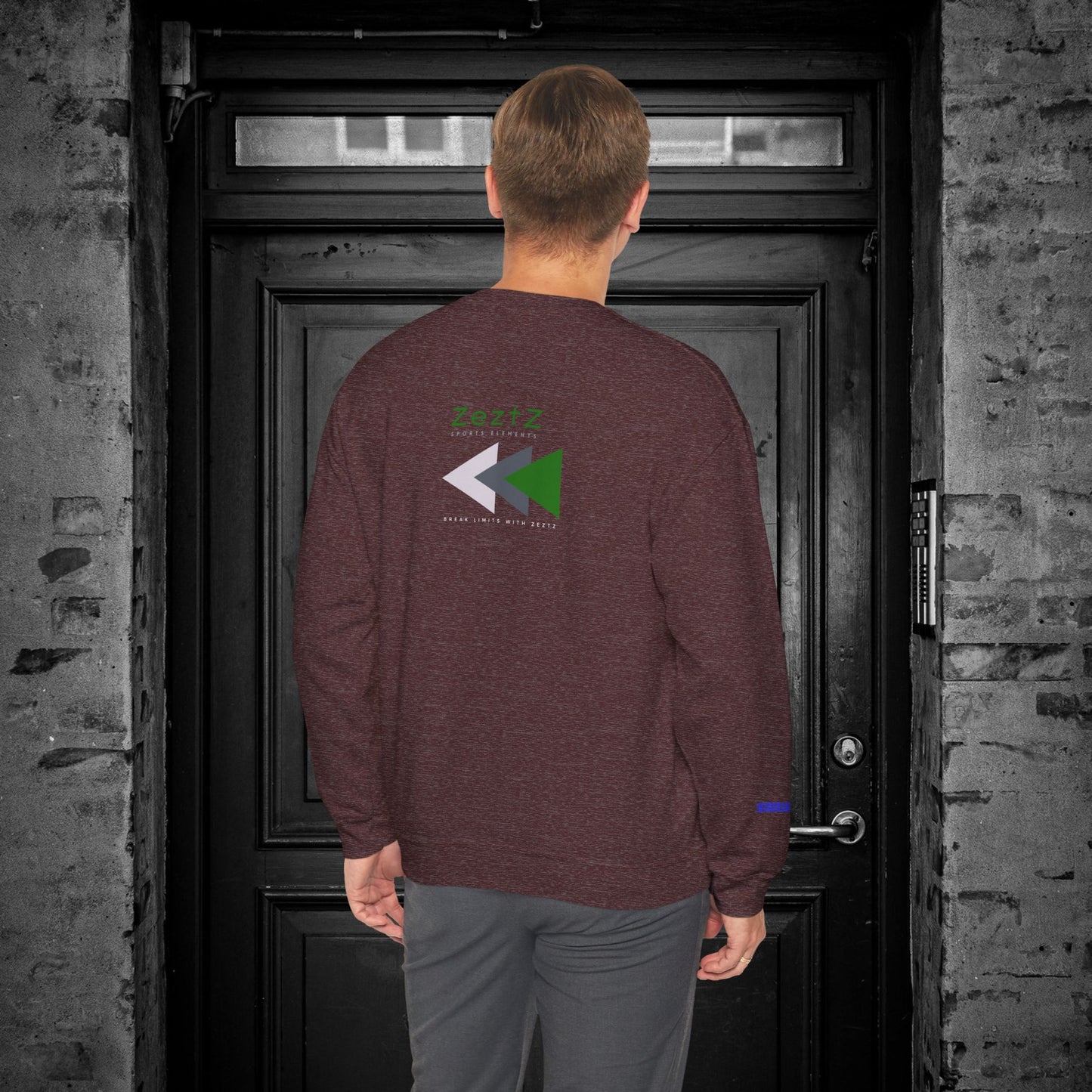 Unisex Heavy Blend™ Crewneck Sweatshirt_ N2+ Sports Series UHBCSS PT2WW008_ Limited Edition ‘Zeztz’ Brand Sports Elements by WesternWaves: