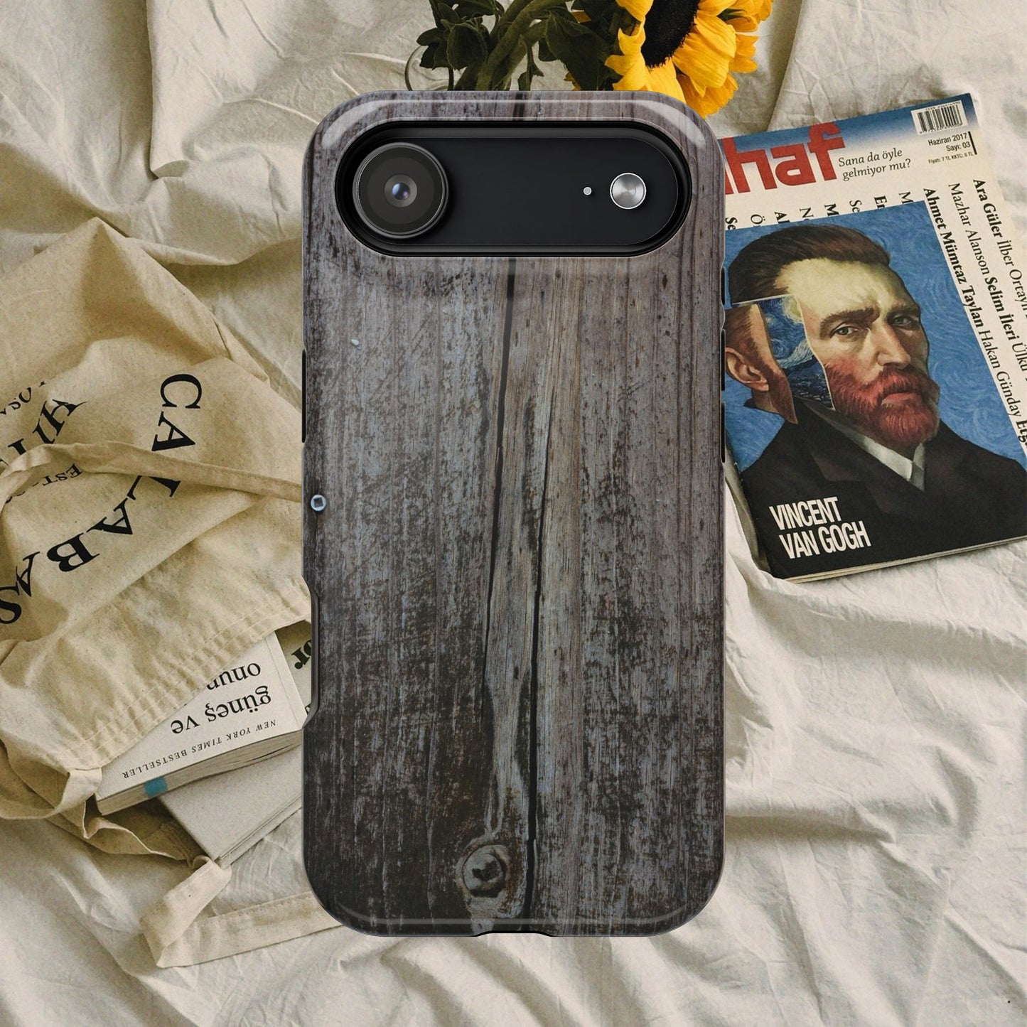 Impact-Resistant Tough Cases_ iPhone Case_ Series N8+ TCPCASE PT2WW006_ Limited Edition Wooden Grain Phone Case for iPhones by WesternWaves: