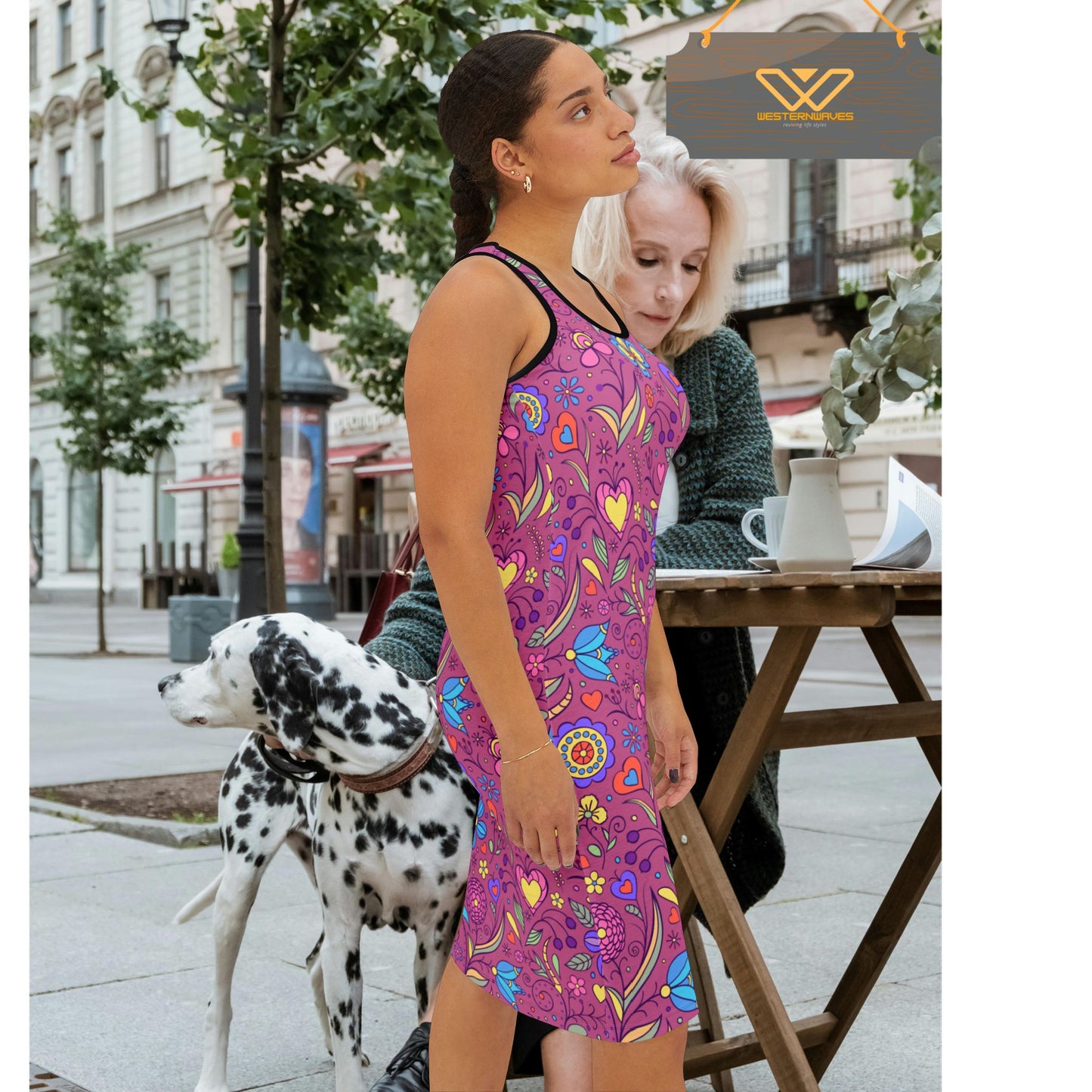 Women's Racerback Dress (AOP)_ N Series WRBD(AOP) PT2WW002_ Ultimate Comfort Limited Edition by WesternWaves: