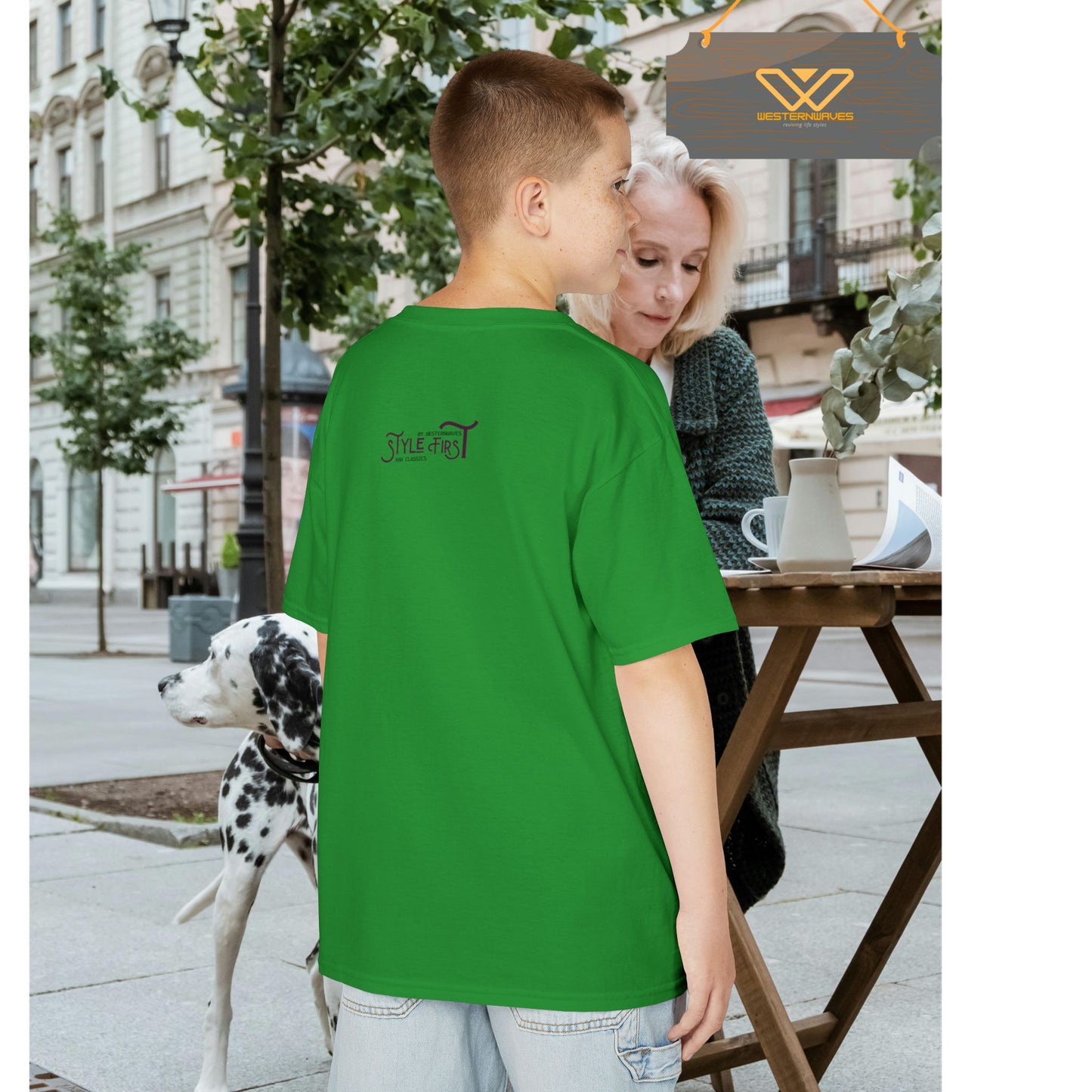 Kids Heavy Cotton™ Tee_ N2+ Series KHCT PT2WW009_ Limited Edition Durable Comfort for Every Adventure by WesternWaves: