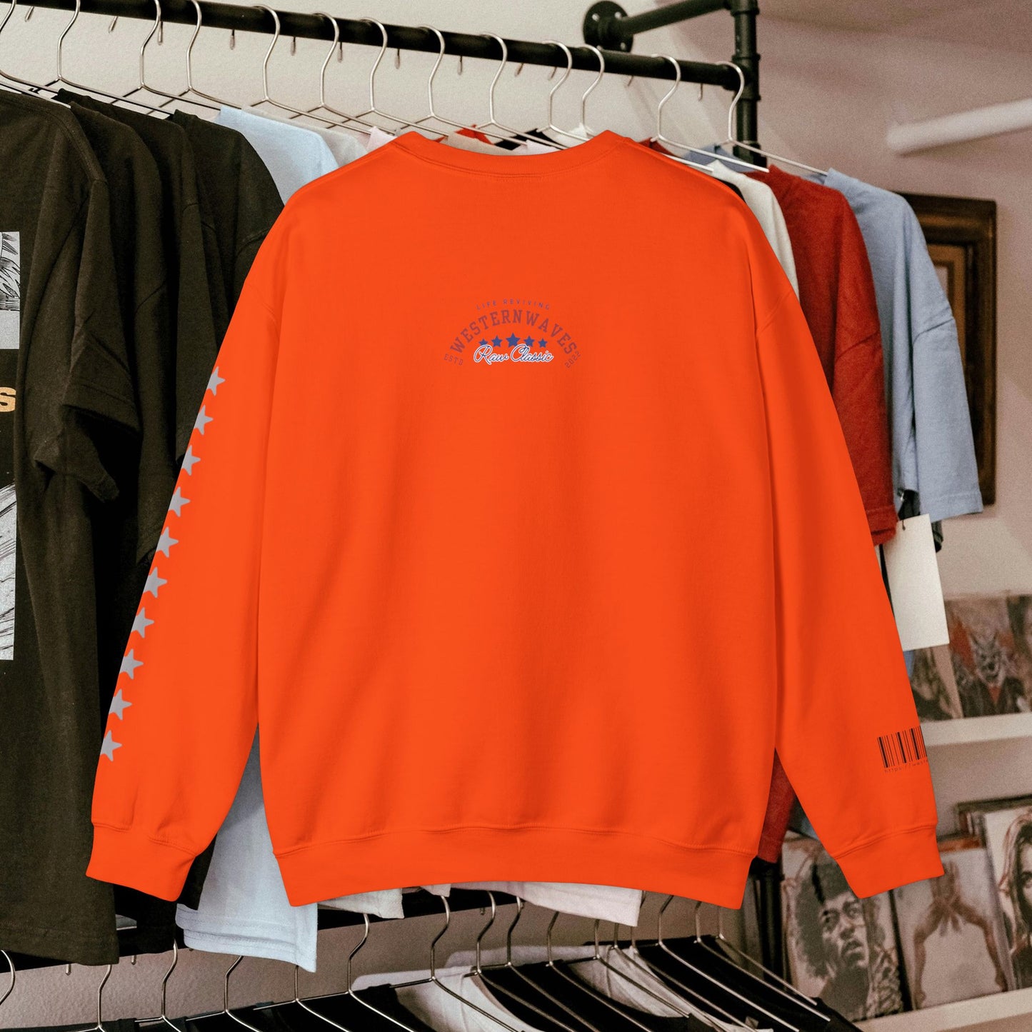 Unisex Heavy Blend™ Crewneck Sweatshirt_ N2+ Series UHBCSS PT2WW003_ Limited Edition Pure Luxury by WesternWaves: