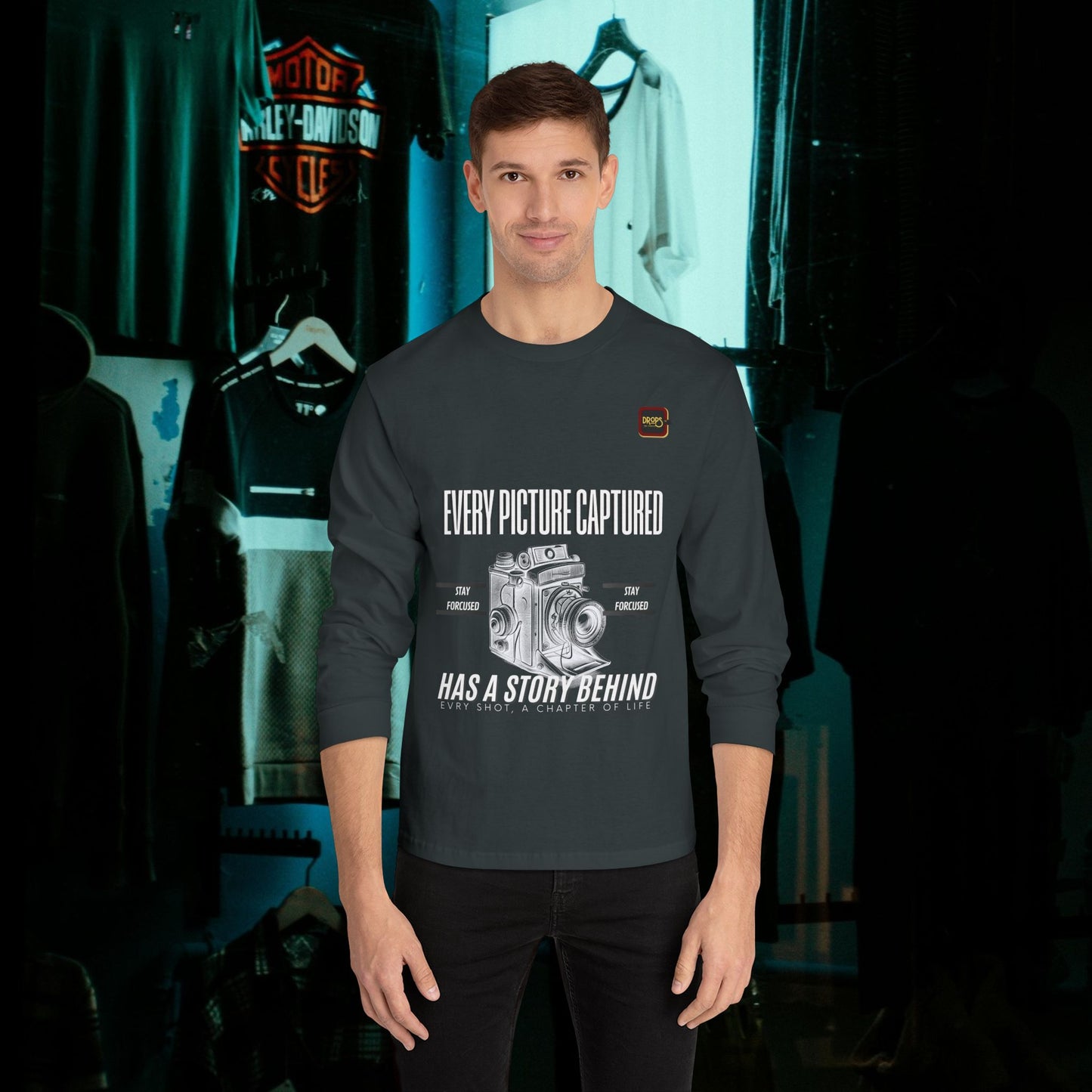 Unisex Classic Long Sleeve T-Shirt_ N2 Series CLSTS PT2WW001_ Limited Edition 100% US Cotton product by WesternWaves: