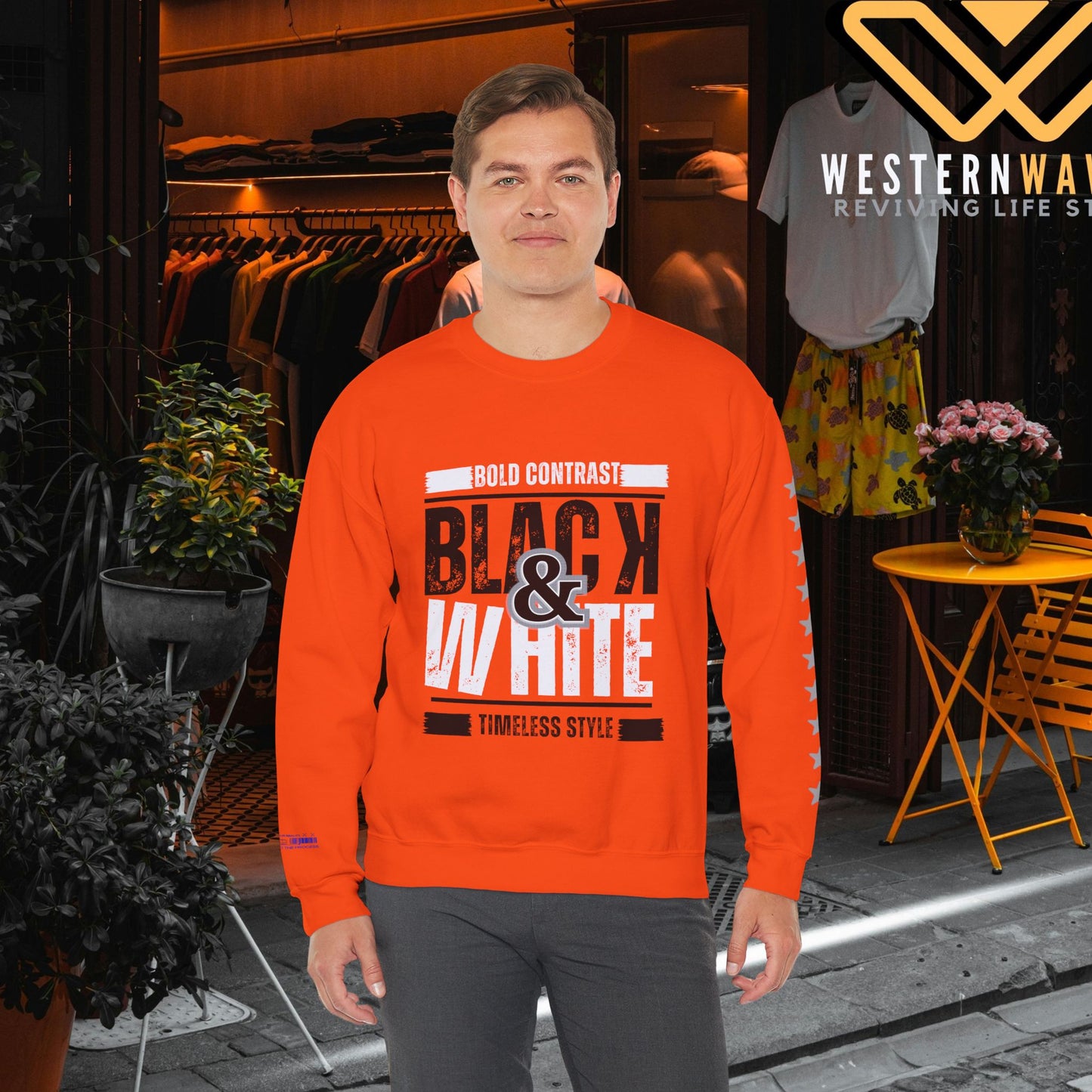 Unisex Heavy Blend™ Crewneck Sweatshirt_ N+ Series UHBCSS PT2WW028_ Limited Edition by WesternWaves: