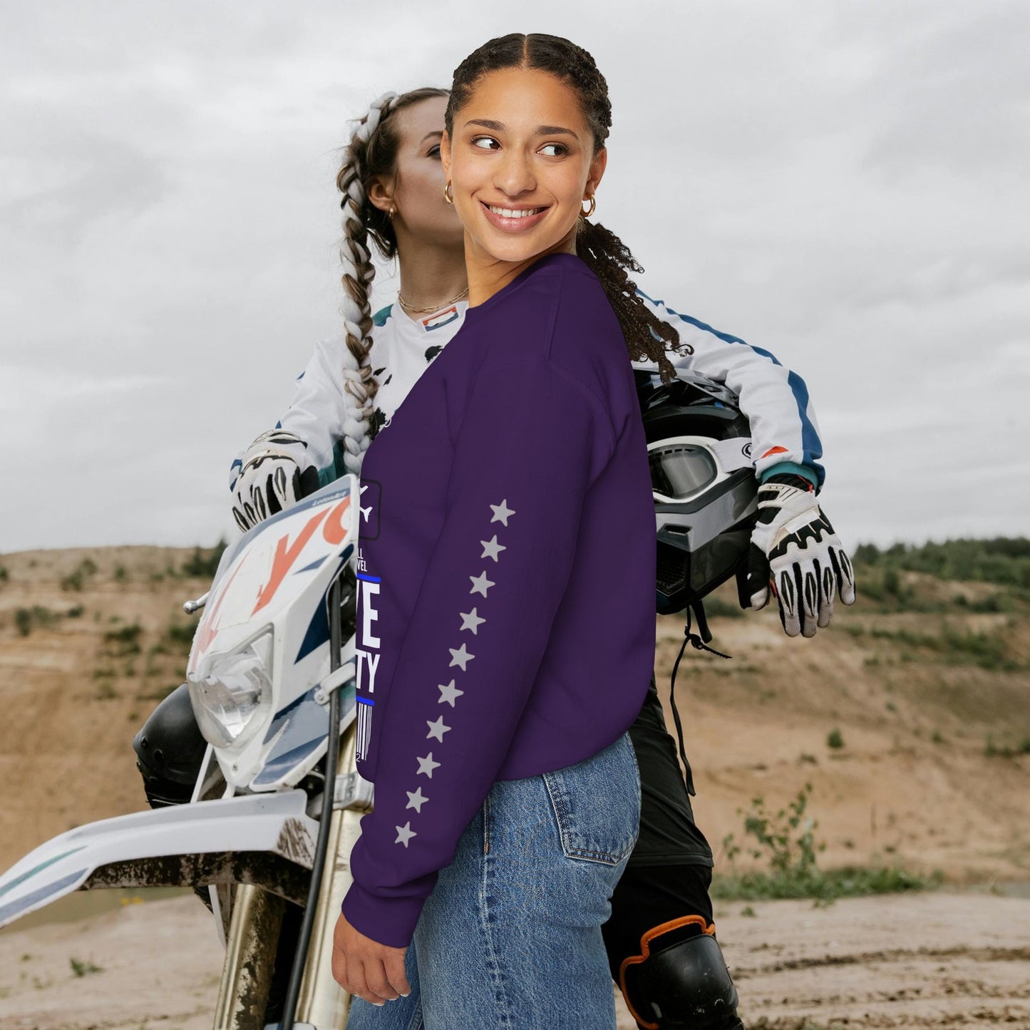 Unisex Heavy Blend™ Crewneck Sweatshirt_ N2 Sports Series UHBCSS PT2WW004_ Limited Edition 'DROPS' Brand Sweatshirt by WesternWaves: