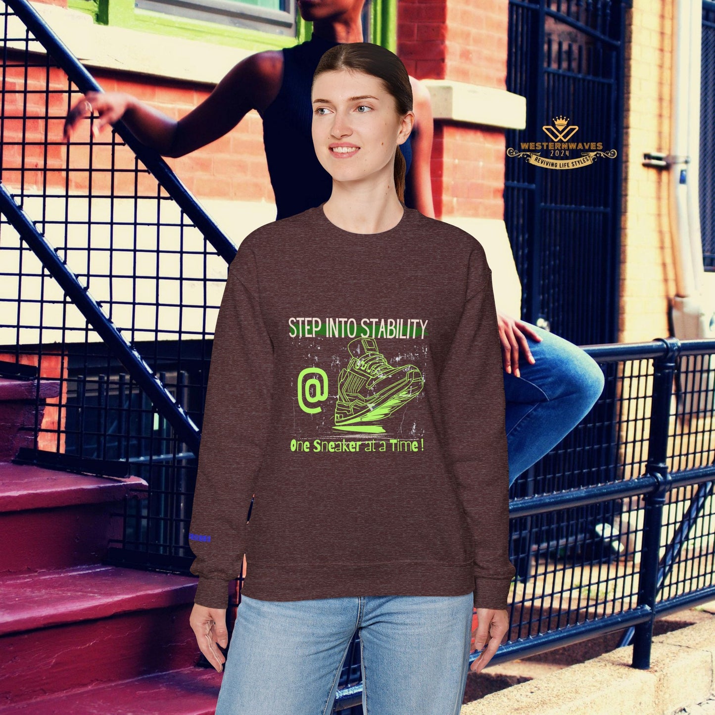 Unisex Heavy Blend™ Crewneck Sweatshirt_ N3+ Series UHBCSS PT2WW032_ Limited Edition Pure Luxury By WesternWaves: