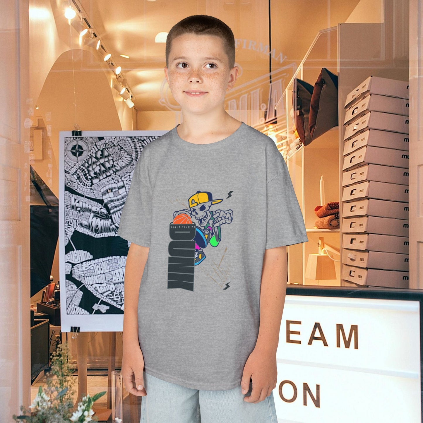 Kids Heavy Cotton™ Tee_ N2+ Series KHCT PT2WW008_ Limited Edition Durable Comfort for Every Adventure by WesternWaves: