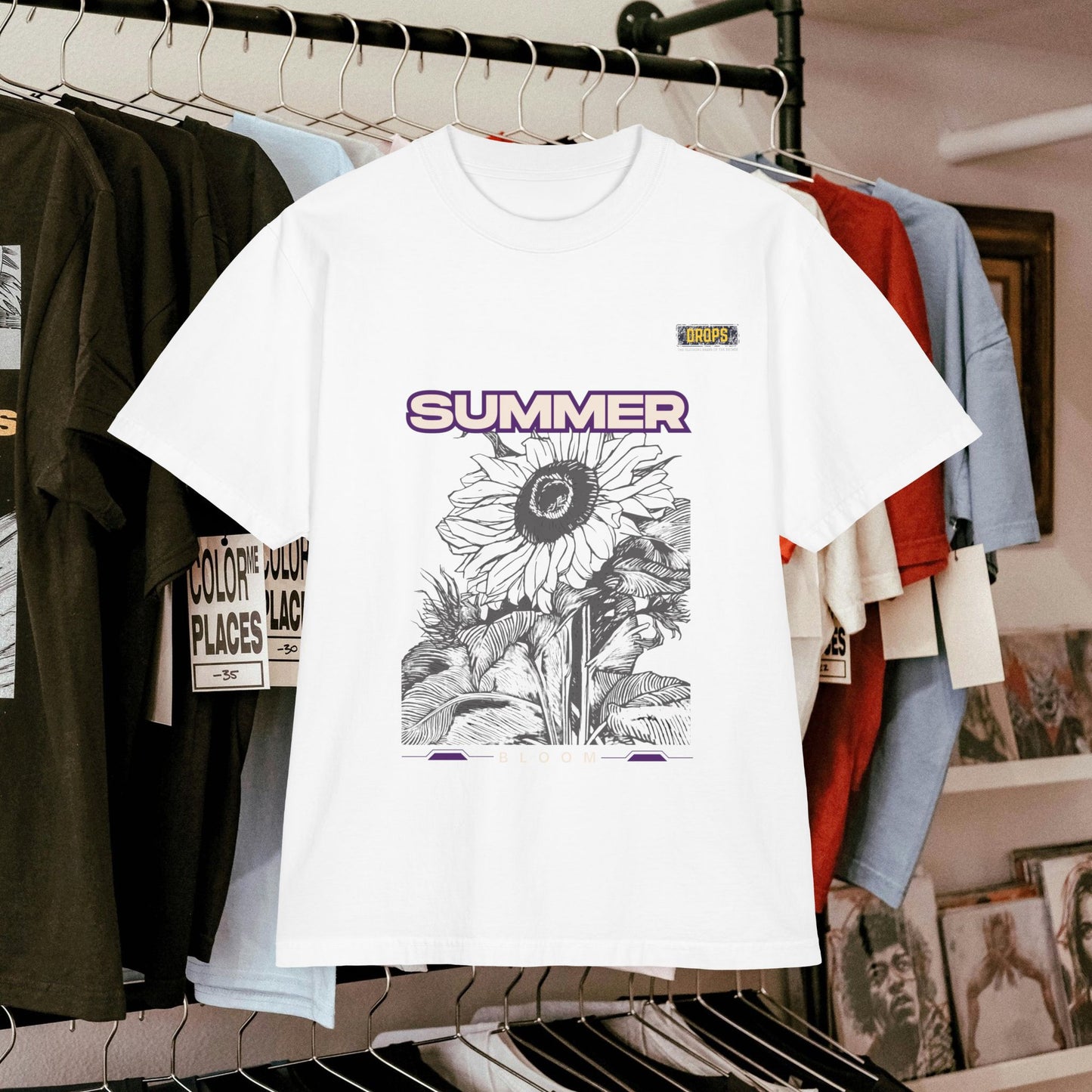 Unisex Garment-Dyed Drop-Shoulder T-Shirt_ 06 jULY 2025_ Limited Edition Tee for Outdoor Fun by WesternPulse: