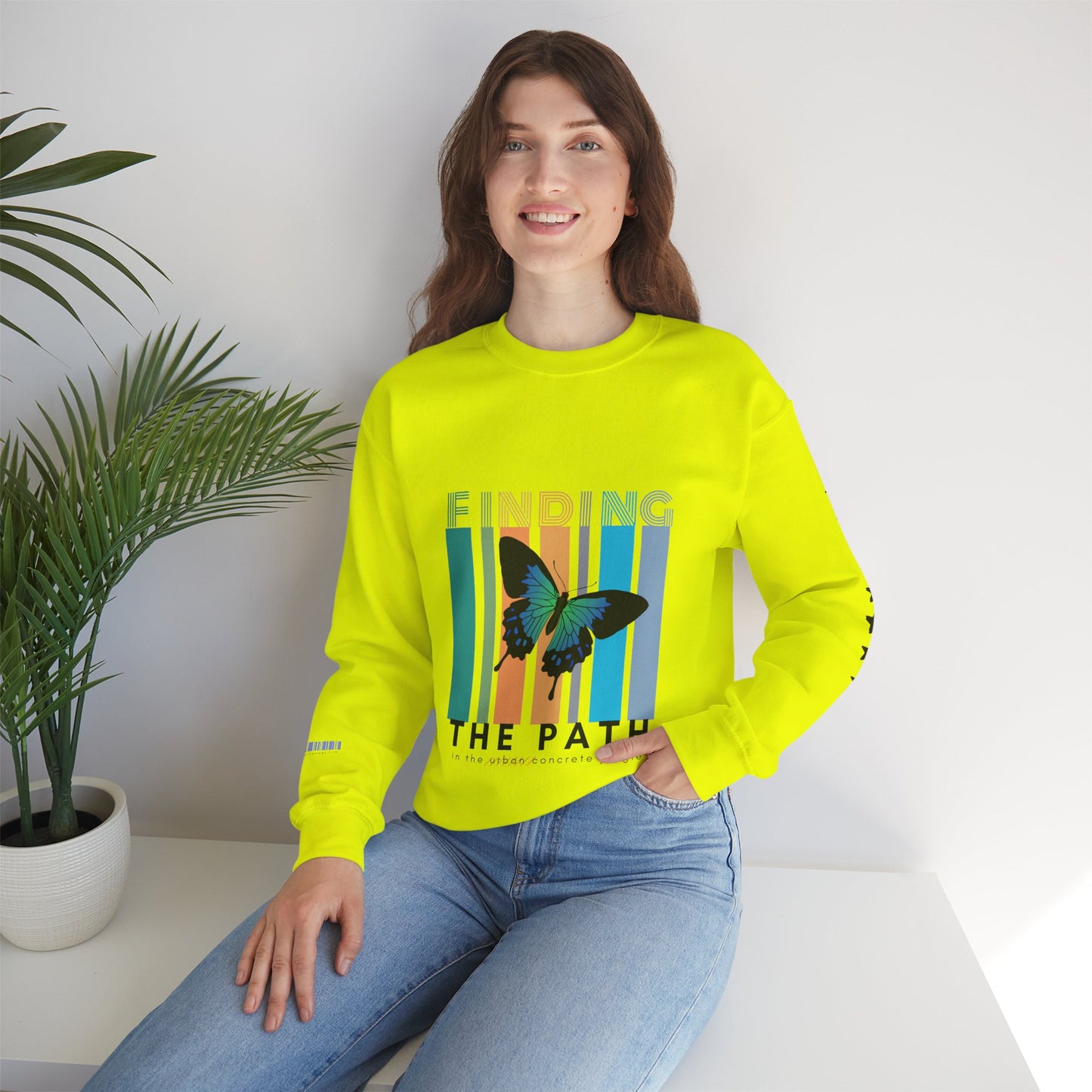 Unisex Heavy Blend™ Crewneck Sweatshirt_ N2+ Series UHBCSS PT2WW017_ Limited Edition Pure Luxury By WesternWaves: