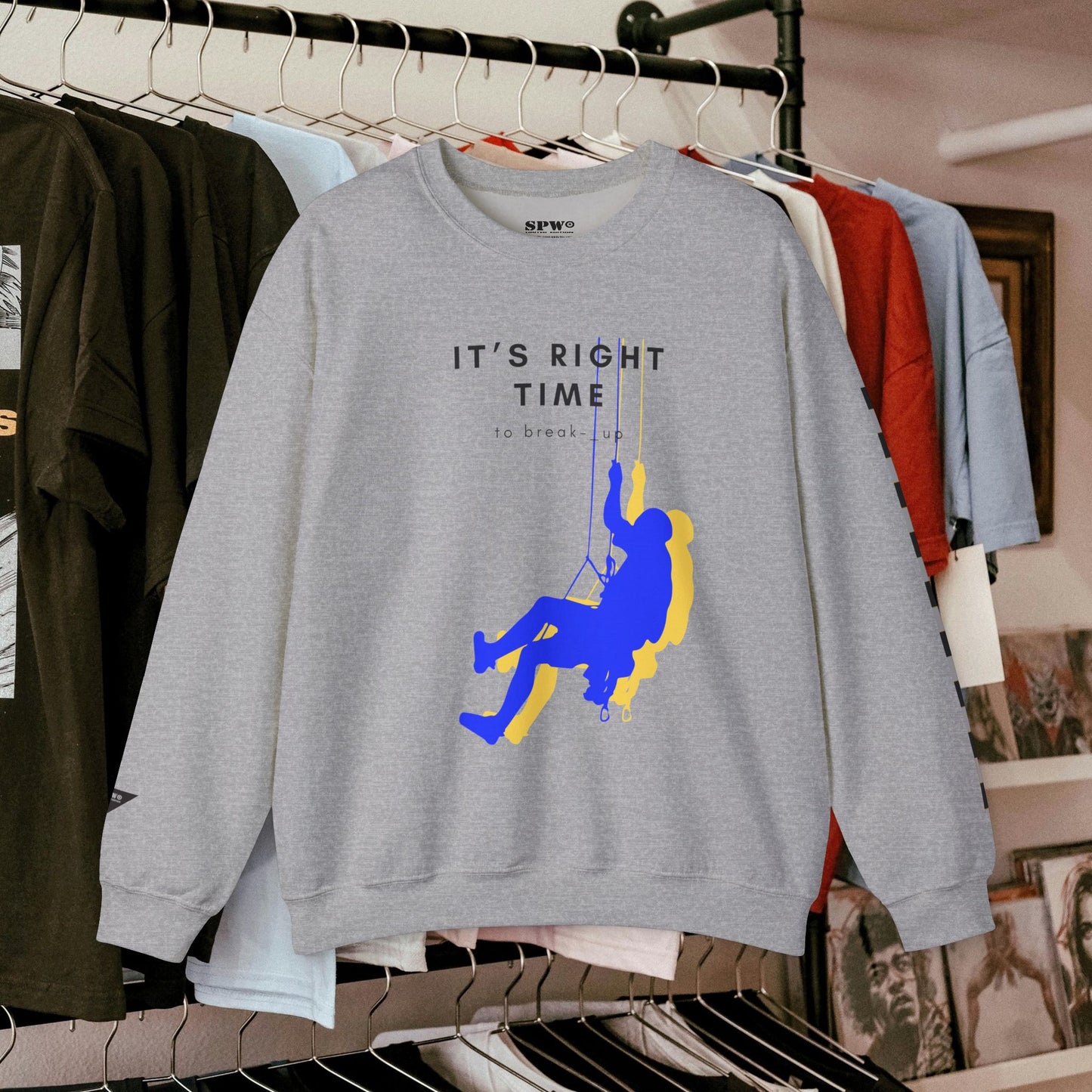 Unisex Heavy Blend™ Crewneck Sweatshirt_ N3+ Series UHBCSS PT2WW019_ Limited Edition by WesternWaves: