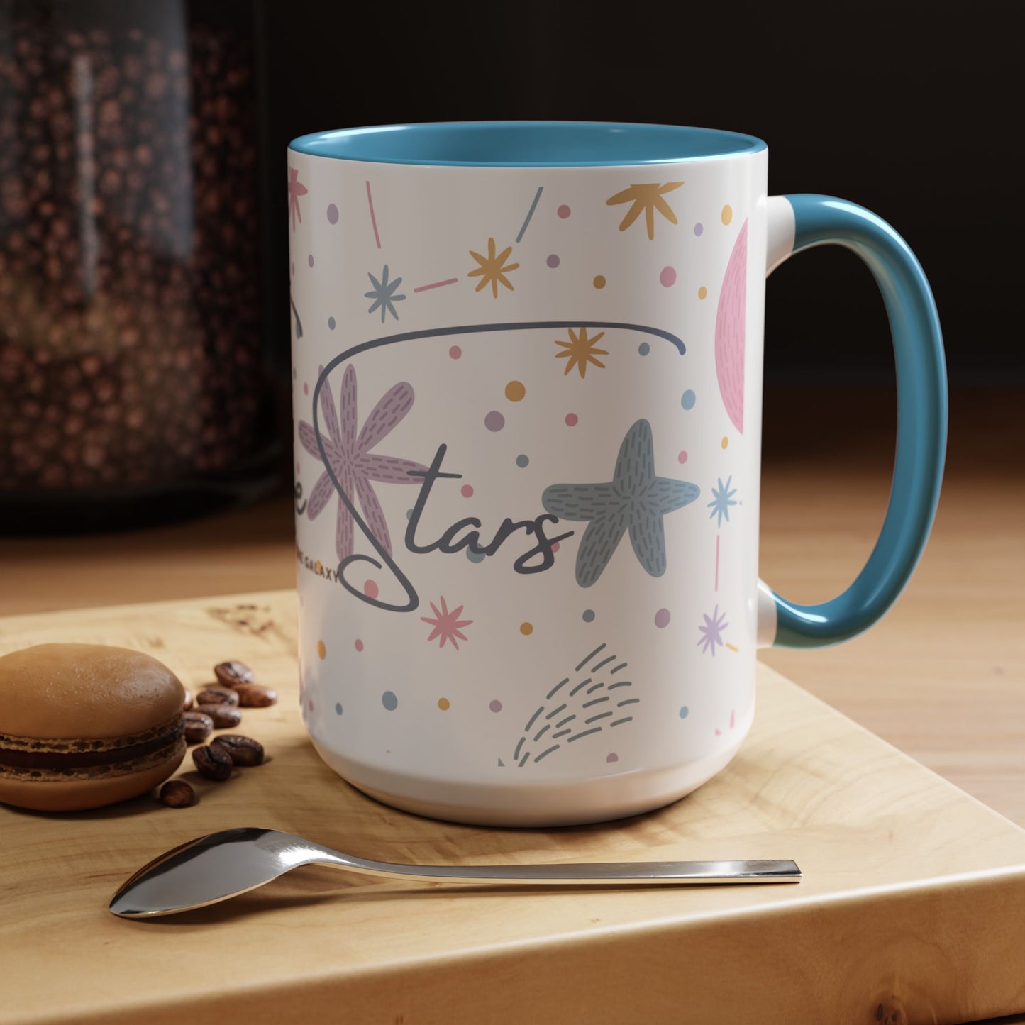 Accent Coffee Mug (11, 15oz) _ N3+ Series ACMUG PT2WW007_ Limited Edition Blend Style & Functionality by WesternWaves: