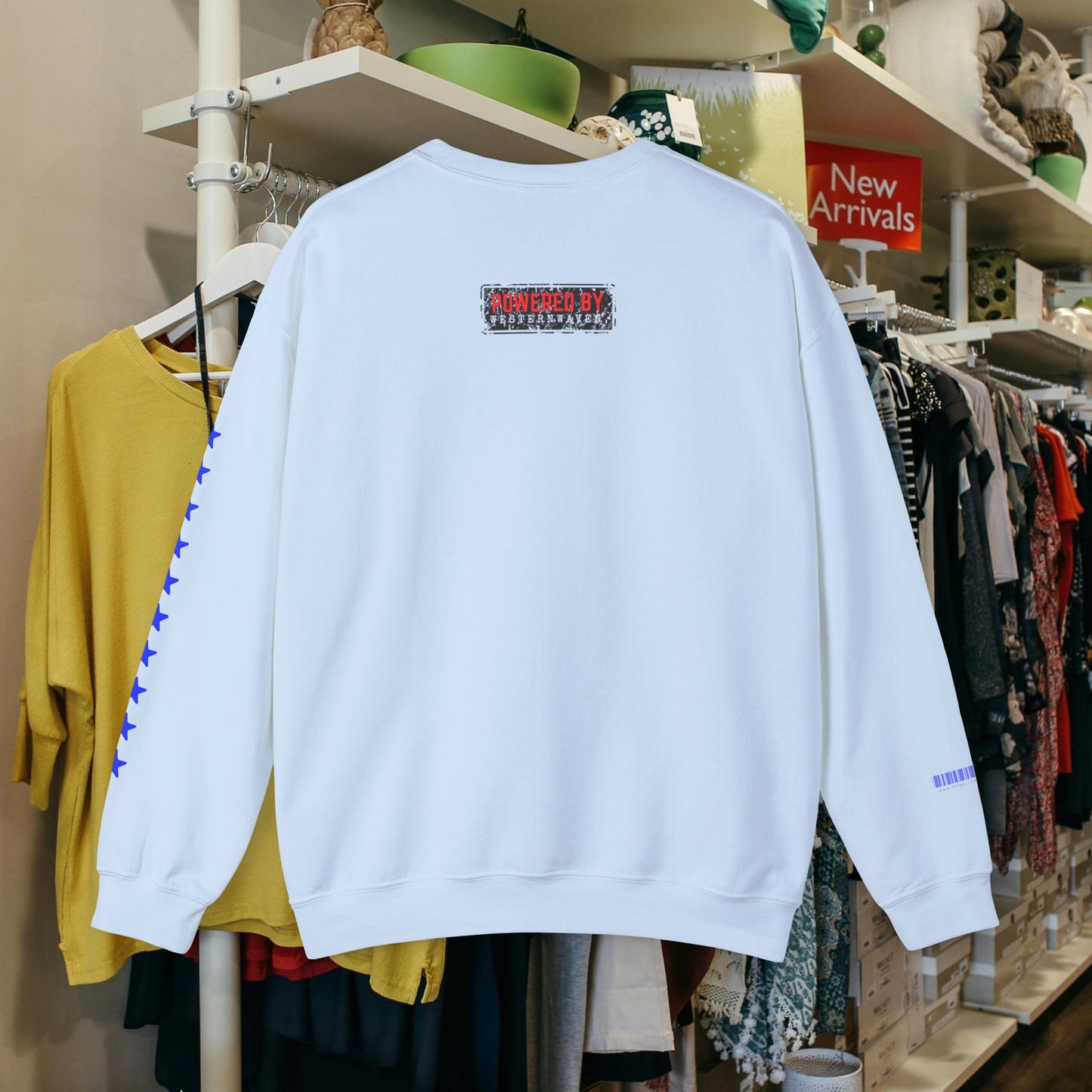 Unisex Heavy Blend™ Crewneck Sweatshirt_ N2 Sports Series UHBCSS PT2WW005_ Limited Edition ‘Zeztz’ Brand Sports Elements by WesternWaves: