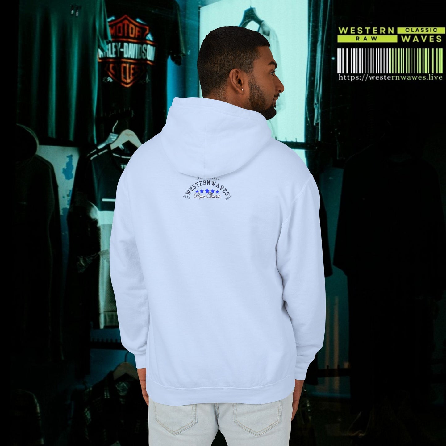 Unisex Lightweight Hooded Sweatshirt – N2* Series USLWHSS PT2WW027_ Limited Edition Crafted Comfort by WesternWaves: