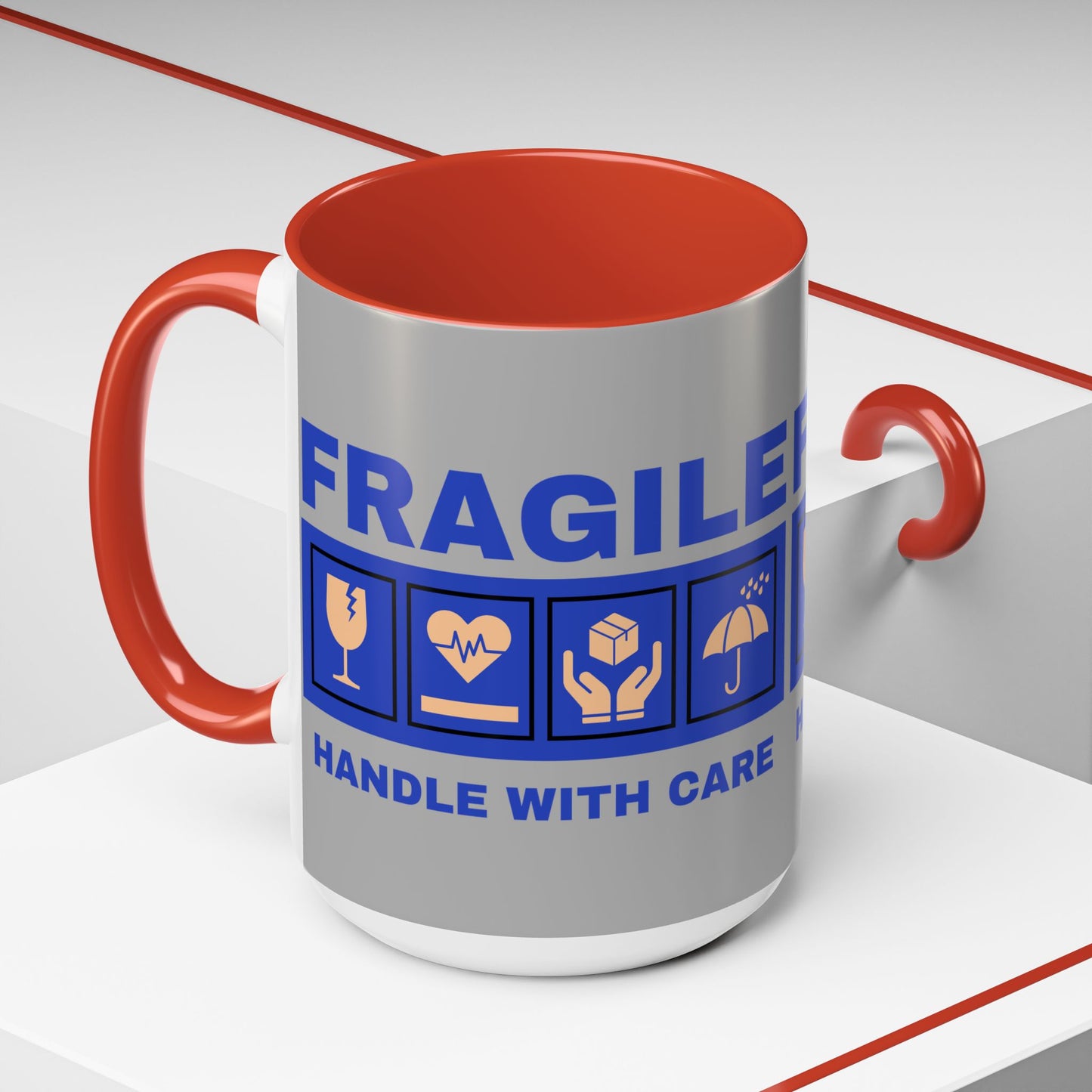 Accent Coffee Mug 11, 15oz_ N2+ Series ACM11OZ PT2WW006_ Vibrant Limited Edition Design by WesternWawes: