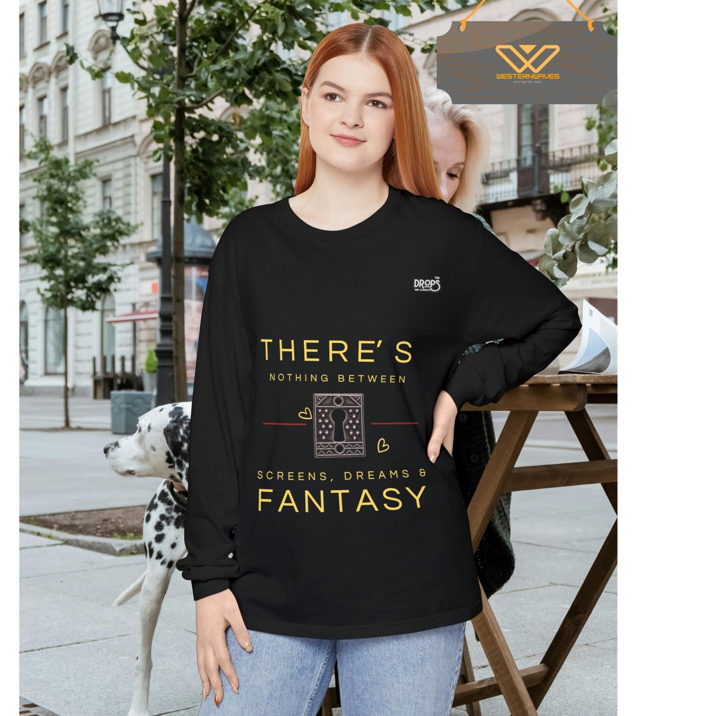 Unisex Long Sleeve T-Shirt_ N7+ Series USLSTSHIRT PT2WW001_ Limited Edition Trendy Vibes by WesternWaves: