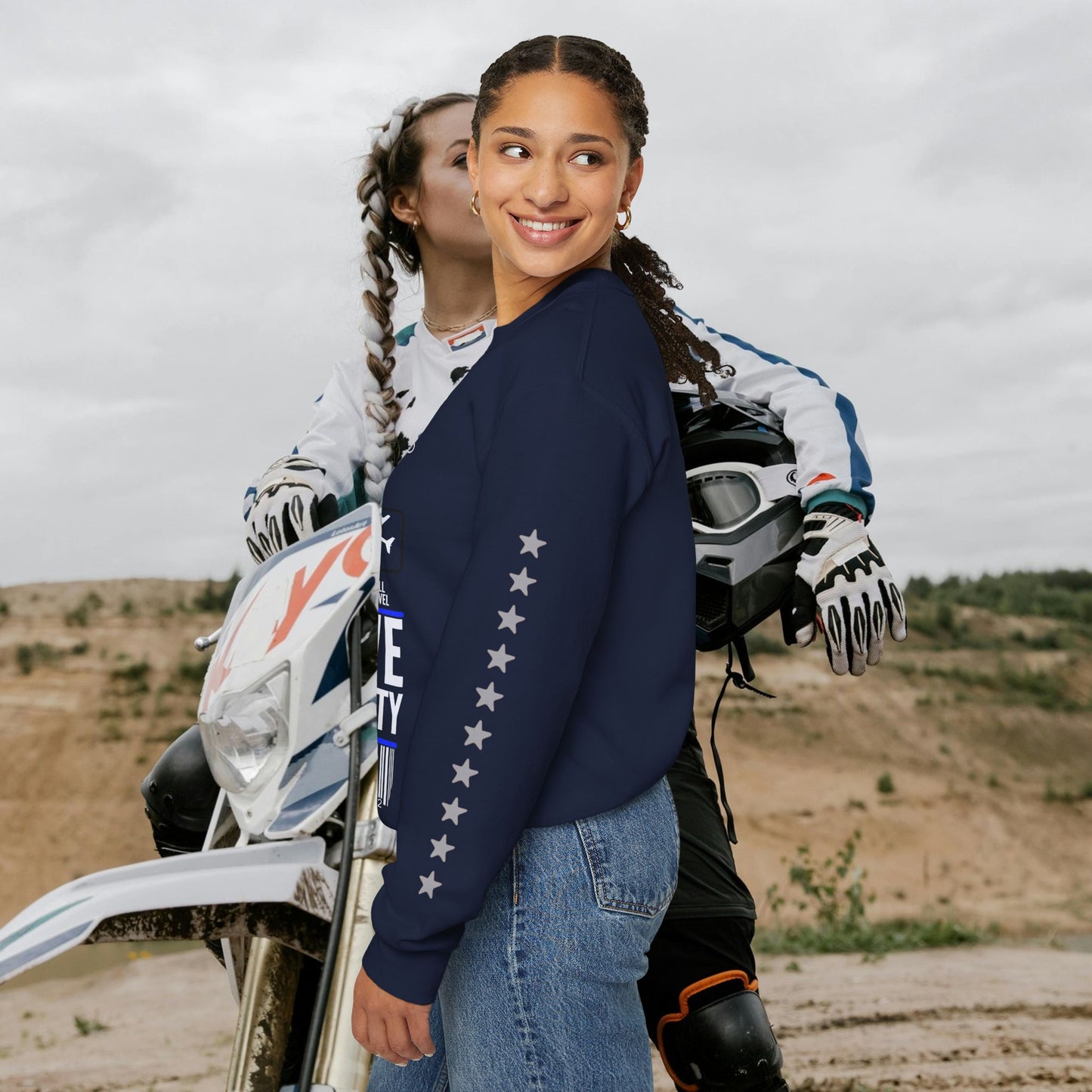 Unisex Heavy Blend™ Crewneck Sweatshirt_ N2 Sports Series UHBCSS PT2WW004_ Limited Edition 'DROPS' Brand Sweatshirt by WesternWaves: