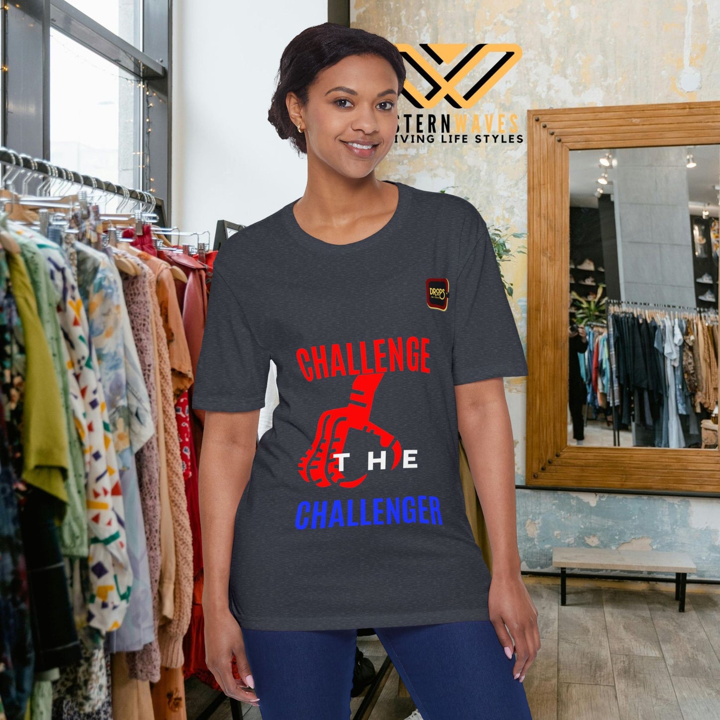 Unisex District® Re-Tee®_ N Series USDRR_ PT2WW002_ Sustainable Style by WesternWaves: