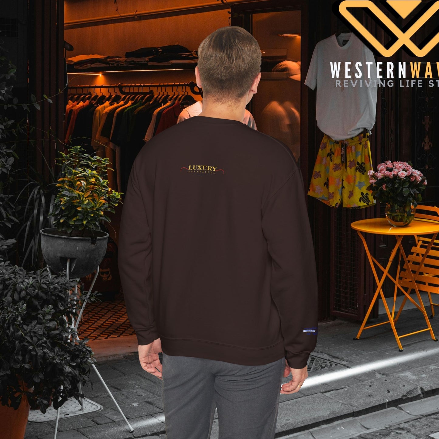 Unisex Heavy Blend™ Crewneck Sweatshirt_ N+ Series UHBCSS PT2WW028_ Limited Edition by WesternWaves: