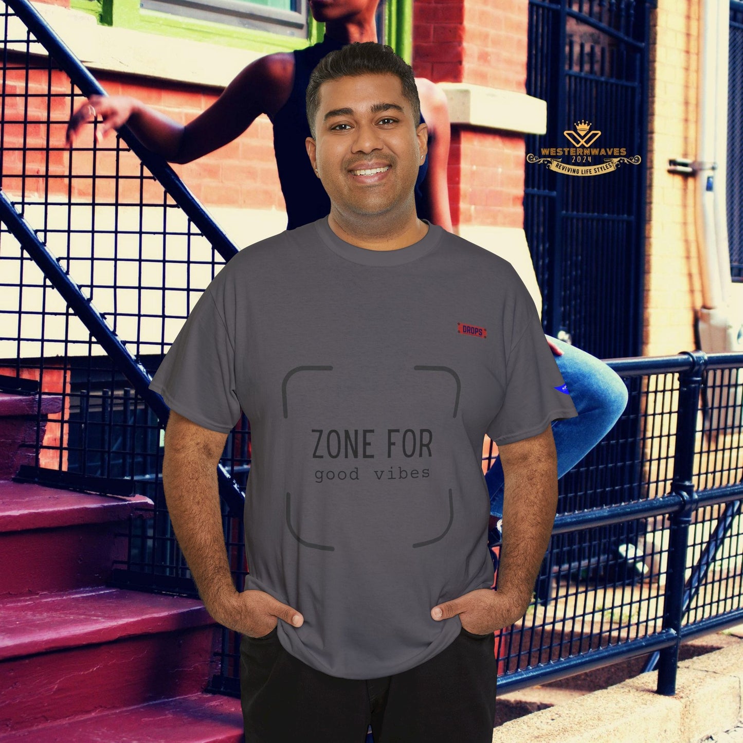 Unisex Heavy Cotton Tee_ 20 July 2025_ Limited Edition Unique Summer Wear_ by WesternWaves: