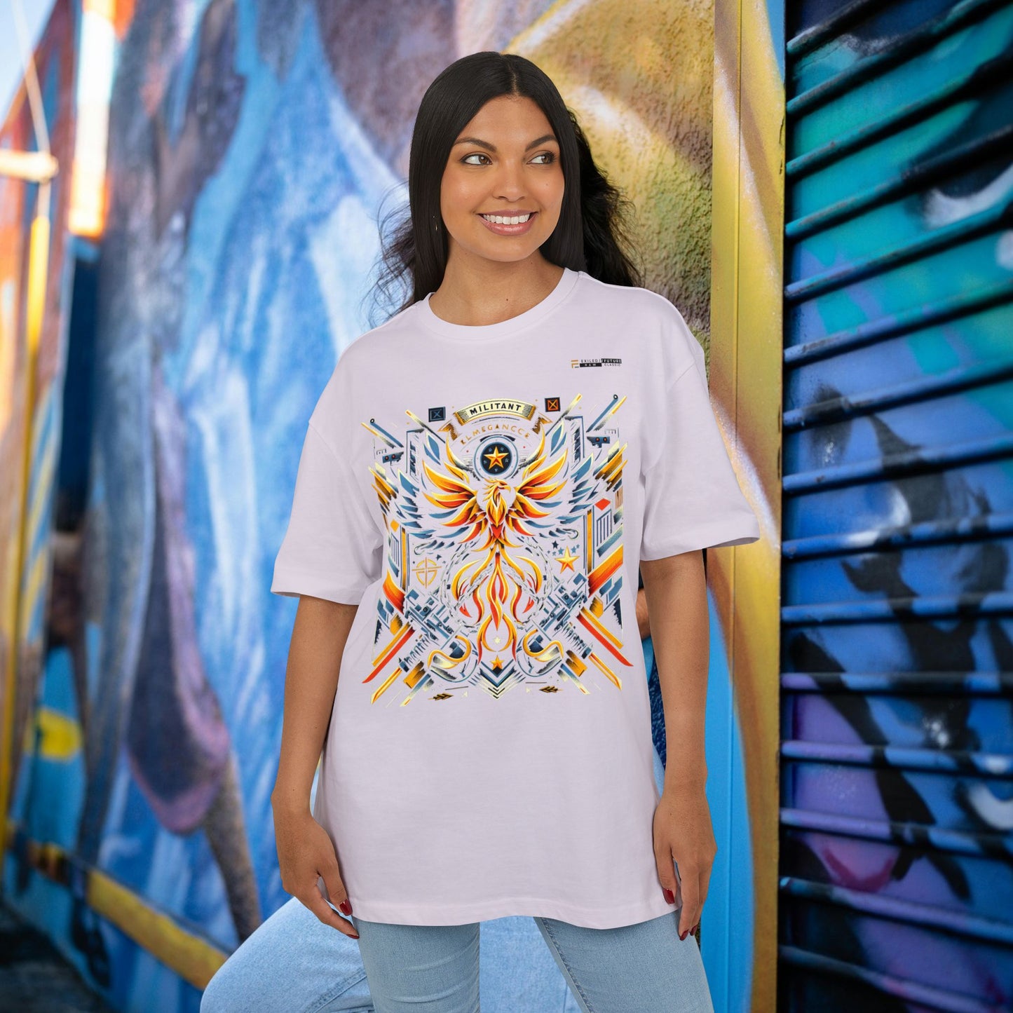 Unisex Heavy Oversize Tee_ Series N8 USHOSTEE PT2WW001_ Limited Edition Retro Casual Streetwear by WesternWaves: