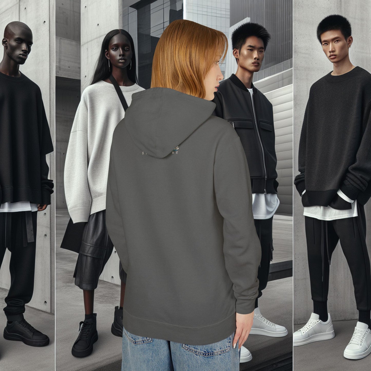 Unisex Lightweight Hooded Sweatshirt_ Series UWD 0052_ Limited Edition Streetwear Classic by WesternWaves: