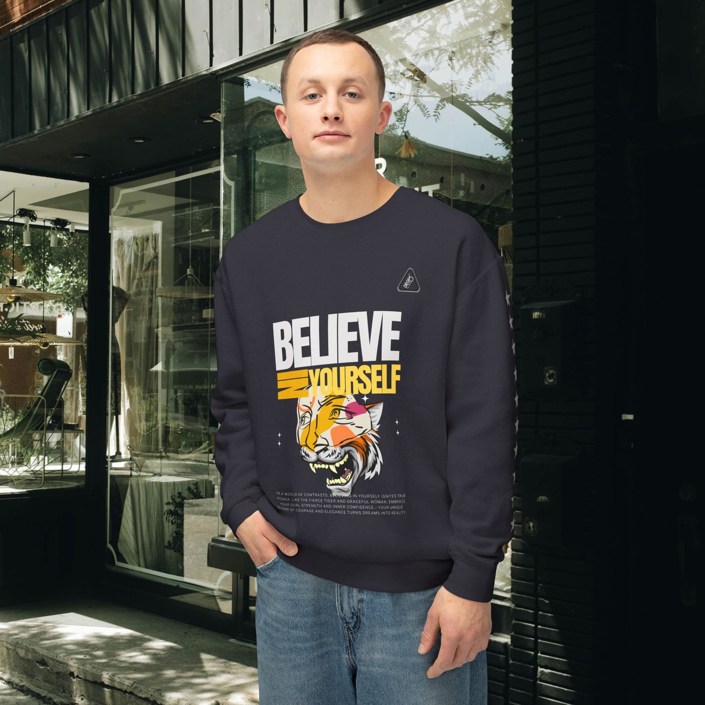Unisex Lightweight Crewneck Sweatshirt_ N2 Series ULWCSS PT2WW006_ Limited Edition Unparalleled Quality by WesternWaves: