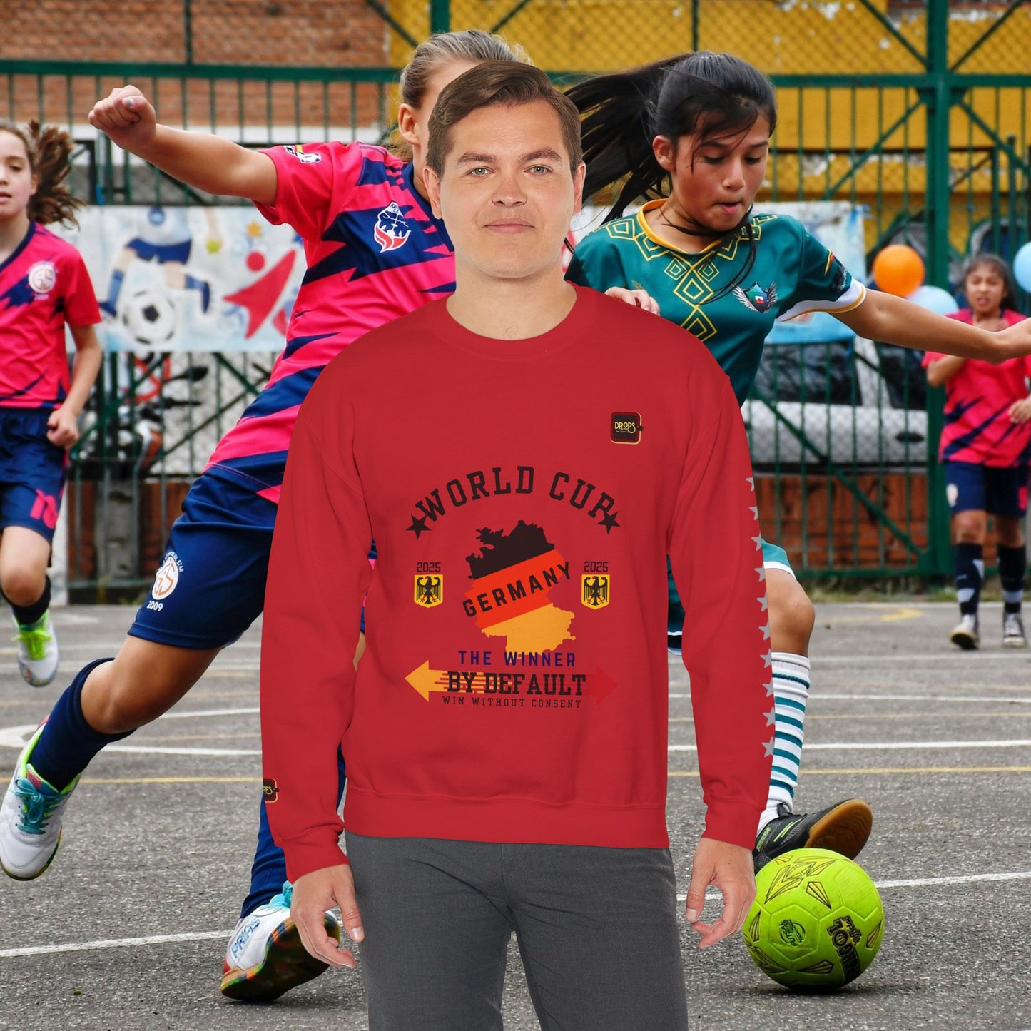 Unisex Sweatshirt_ N7+ Series USSS PT2WW001_ Germany The Winner by Default_ Limited Edition by WesternWaves: