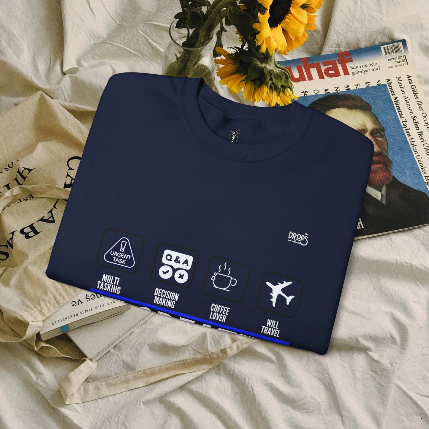 Unisex Heavy Blend™ Crewneck Sweatshirt_ N2 Sports Series UHBCSS PT2WW004_ Limited Edition 'DROPS' Brand Sweatshirt by WesternWaves: