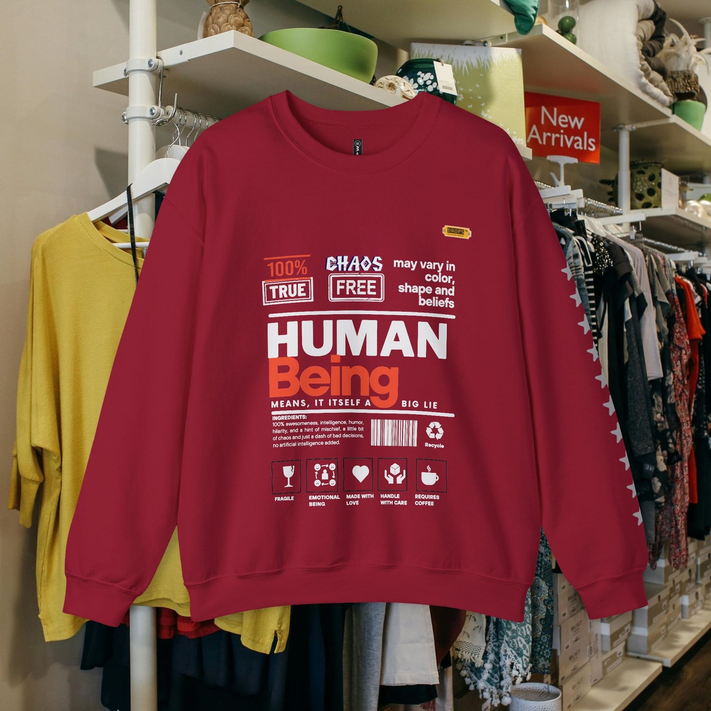 Unisex Heavy Blend™ Crewneck Sweatshirt_ N2 Series UHBCSS PT2WW019_ Limited Edition Pure Luxury By WesternWaves: