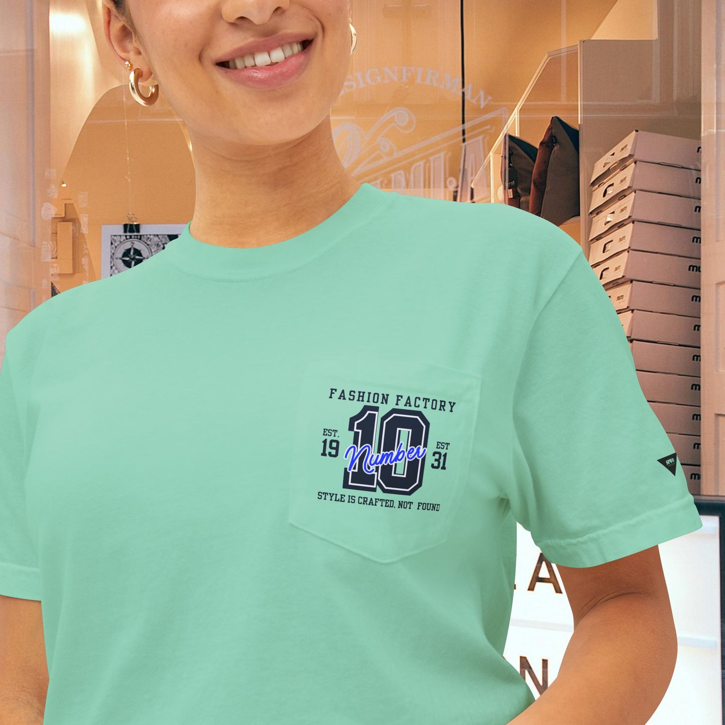 Unisex Garment-Dyed Pocket T-Shirt_ N3+ Series USGDPTS PT2WW001_ Limited Edition Raw Classic by WesternWaves: