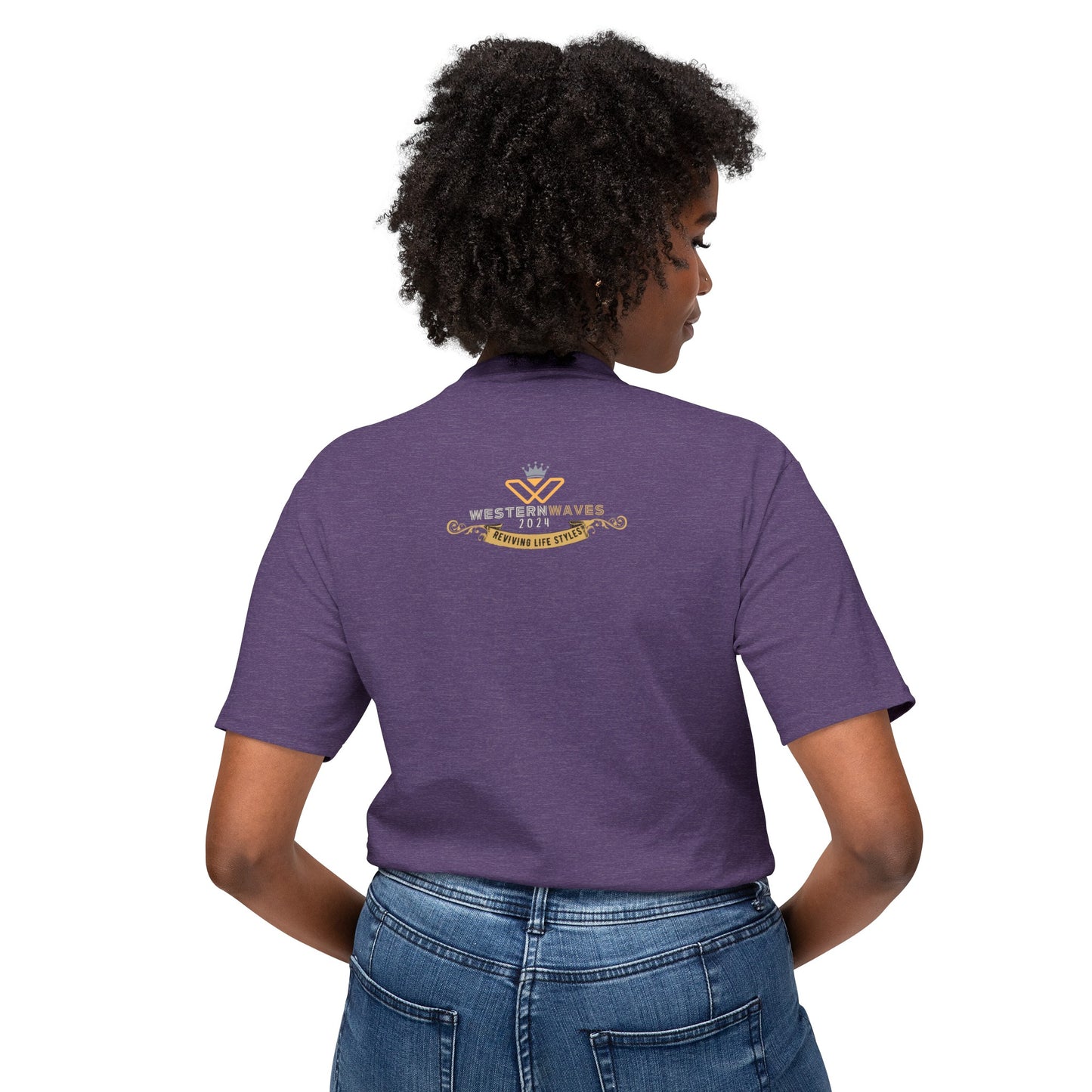 Unisex HD Cotton™ T-shirt_ N+ Series USHDCTS PT2WW003_ Limited Edition Unisex HD Cotton™ T-shirt by WesternWaves