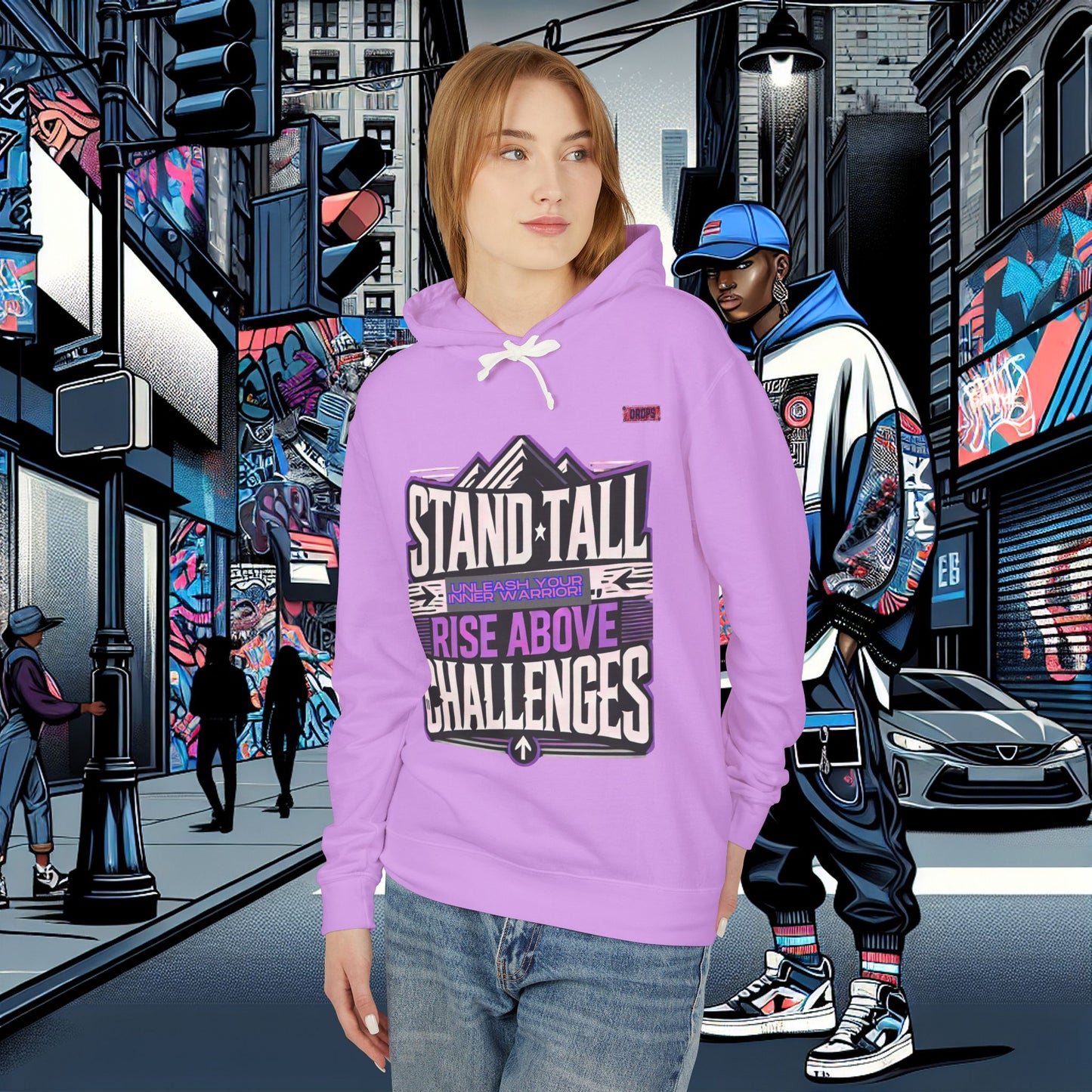 Unisex Lightweight Hooded Sweatshirt_ Series N8+ USMH PT2WW001_ UWDP003A_ Limited Edition Inner Warrior Apparel by WesternWaves: