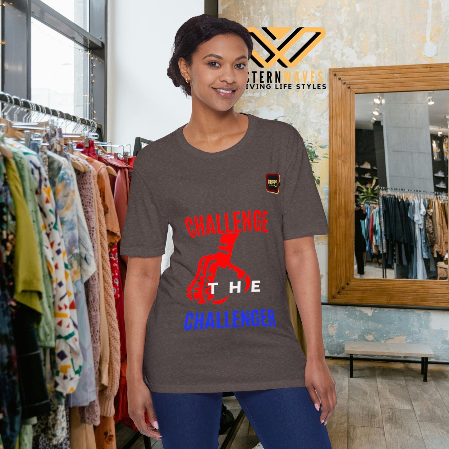 Unisex District® Re-Tee®_ N Series USDRR_ PT2WW002_ Sustainable Style by WesternWaves: