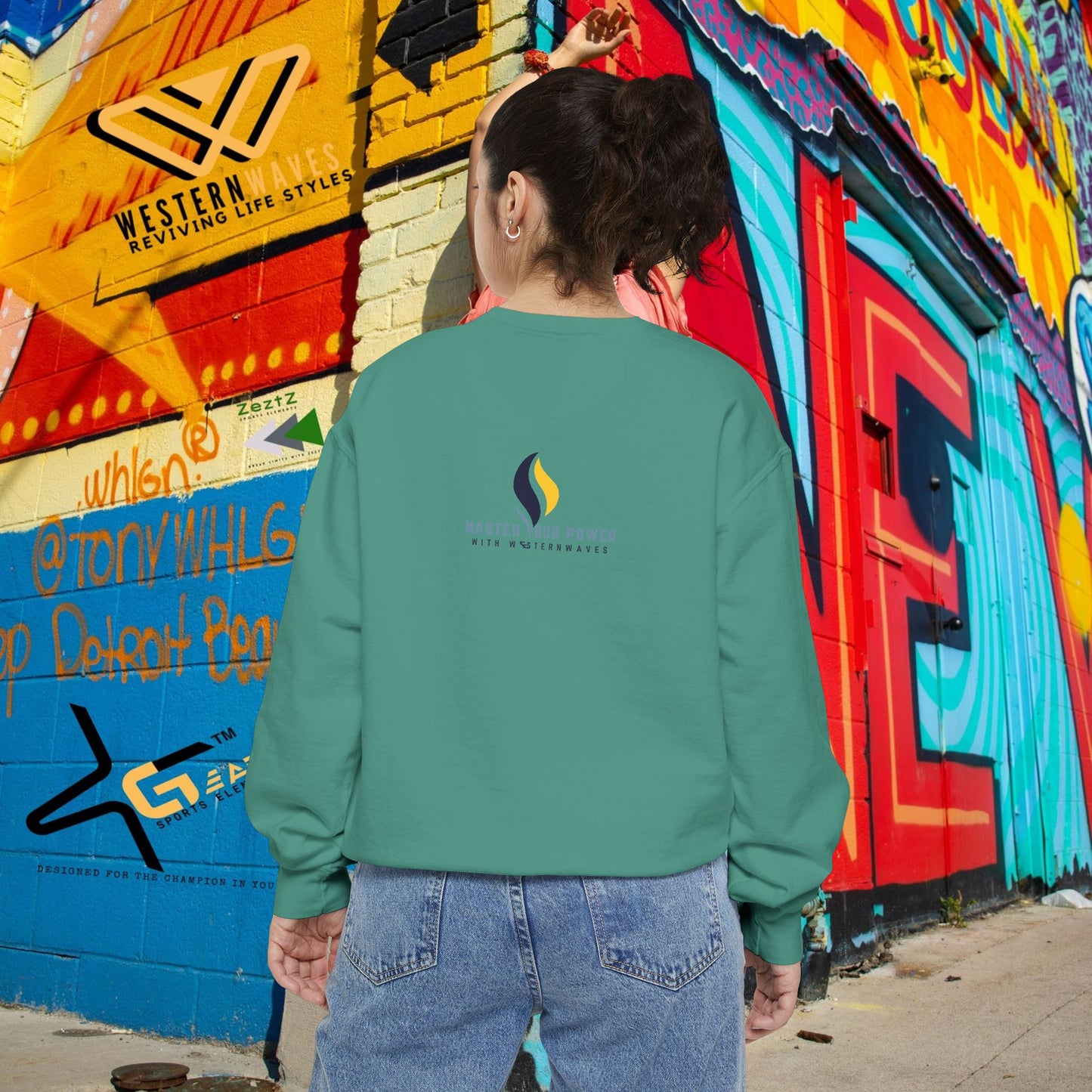 Unisex Garment-Dyed Sweatshirt_ N3+ Series SPW UGDSS PT2WW003_WesternWaves Limited Edition