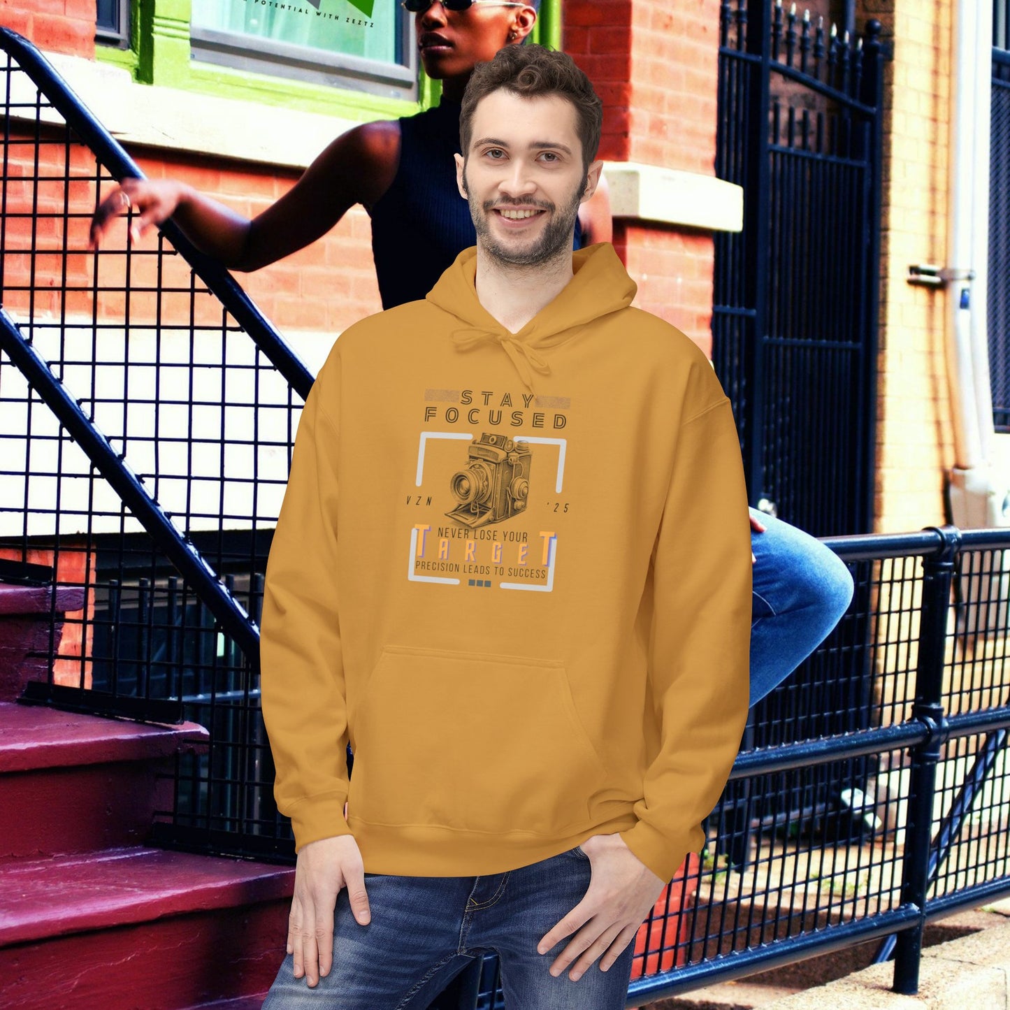 Unisex Midweight Softstyle Fleece Hoodie_ N3+ Series USMWSSFH PT2WW006_ Limited Edition Luxuriously Soft 100% Cotton Face by WesternWaves: