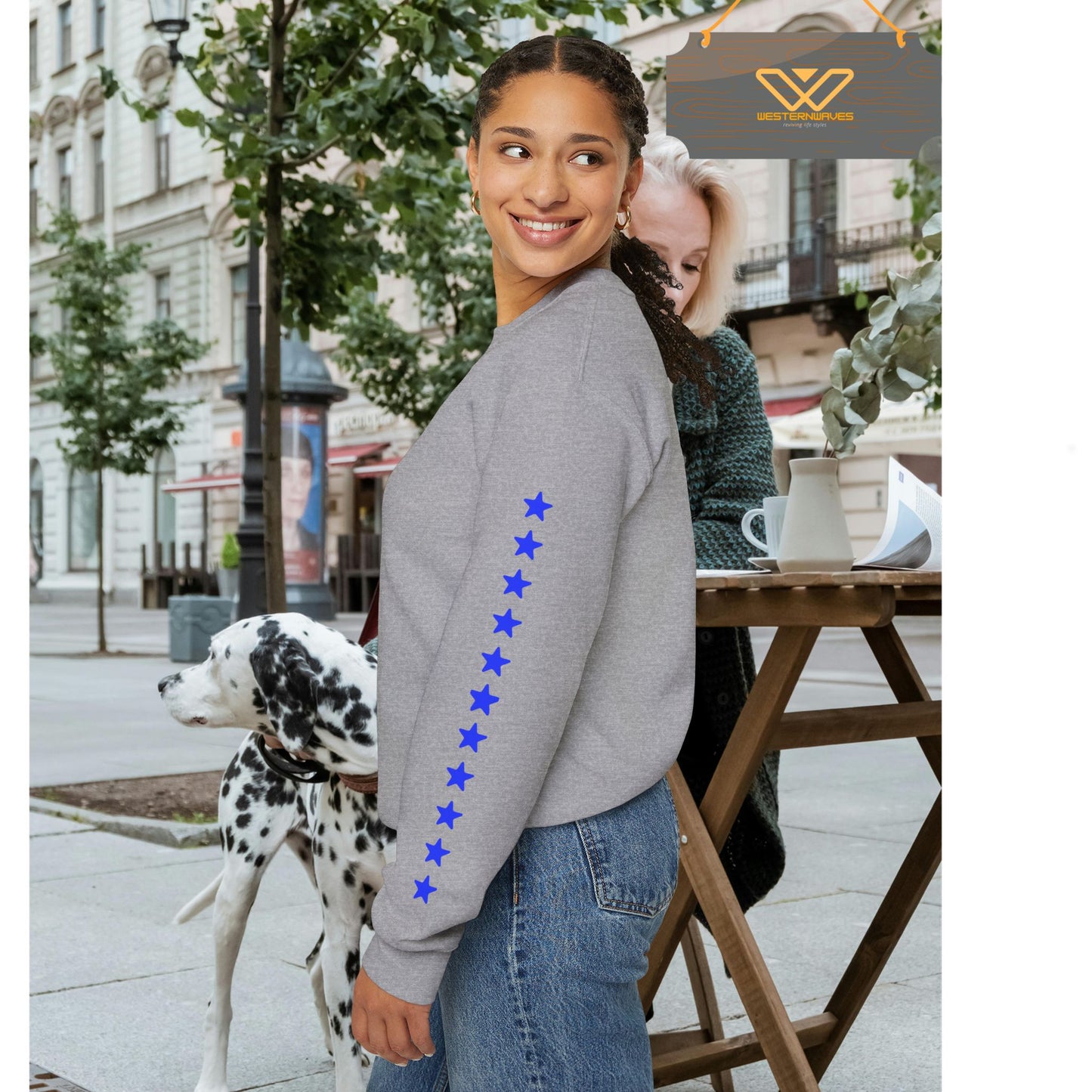 Unisex Heavy Blend™ Crewneck Sweatshirt_ N3+ Series UHBCSS PT2WW030_ Limited Edition Pure Luxury By WesternWaves:
