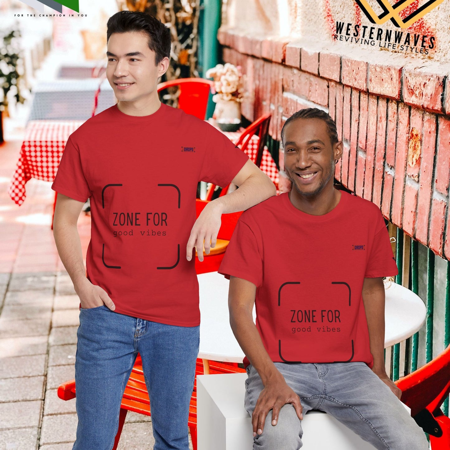 Unisex Heavy Cotton Tee_ 20 July 2025_ Limited Edition Unique Summer Wear_ by WesternWaves: