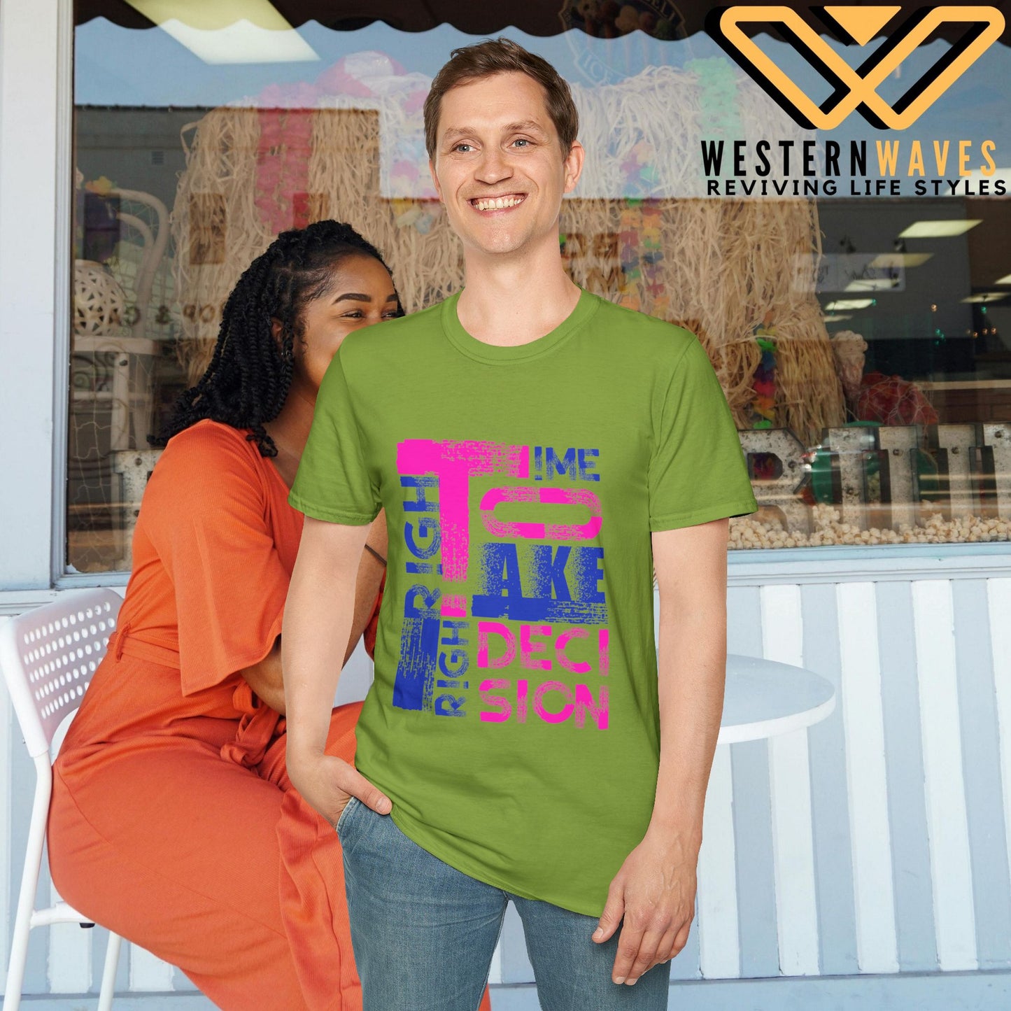 Unisex Softstyle T-Shirt_ N2+ Series USSTS FT2WW003_ Redefines Relaxation Limited Edition by WesternWaves: