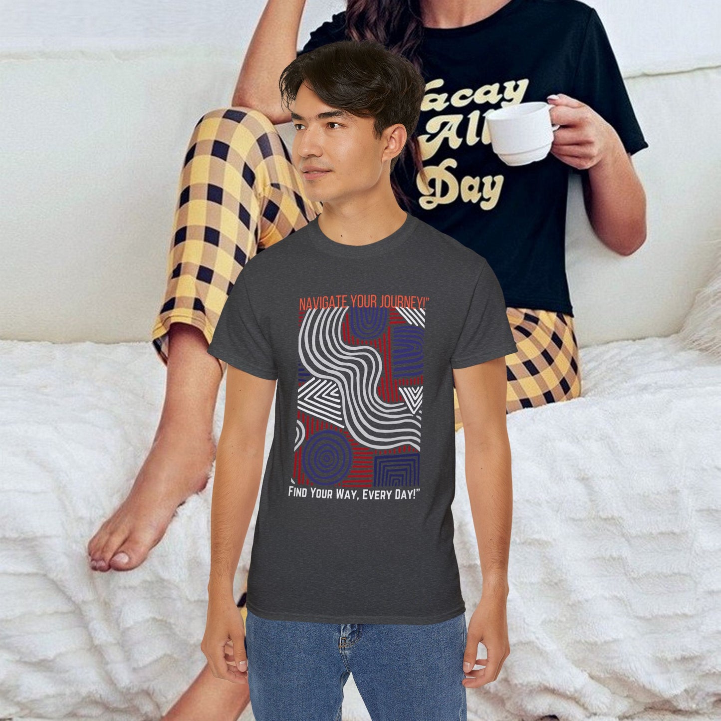 Unisex Ultra Cotton Tee_ Classic Comfort Unleashed_ N2+ Series USUCTEE PT2WW005_ Limited Edition Maximum Comfort & Style by WesternWaves: