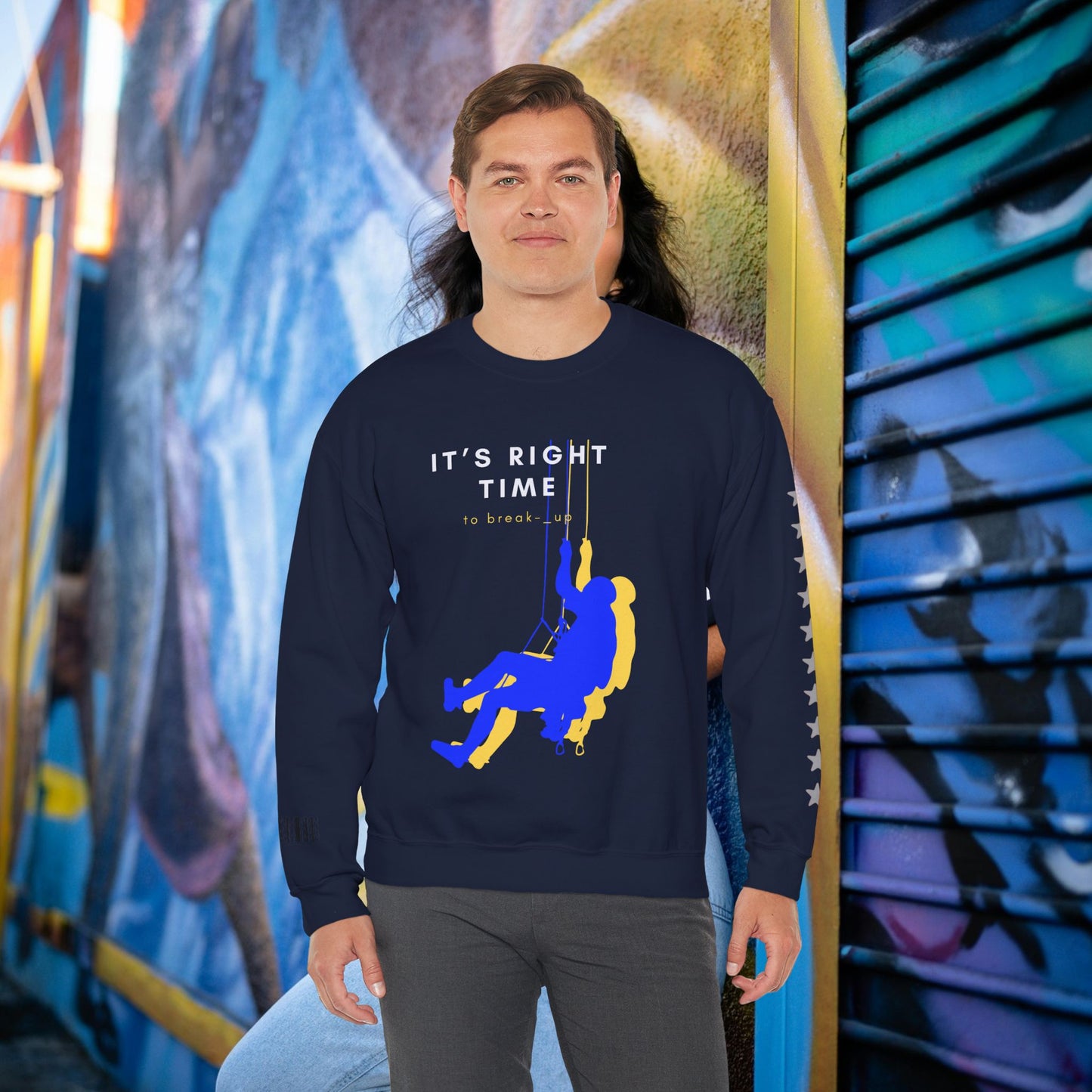 Unisex Heavy Blend™ Crewneck Sweatshirt_ N3+ Series UHBCSS PT2WW020_ Limited Edition by WesternWaves: