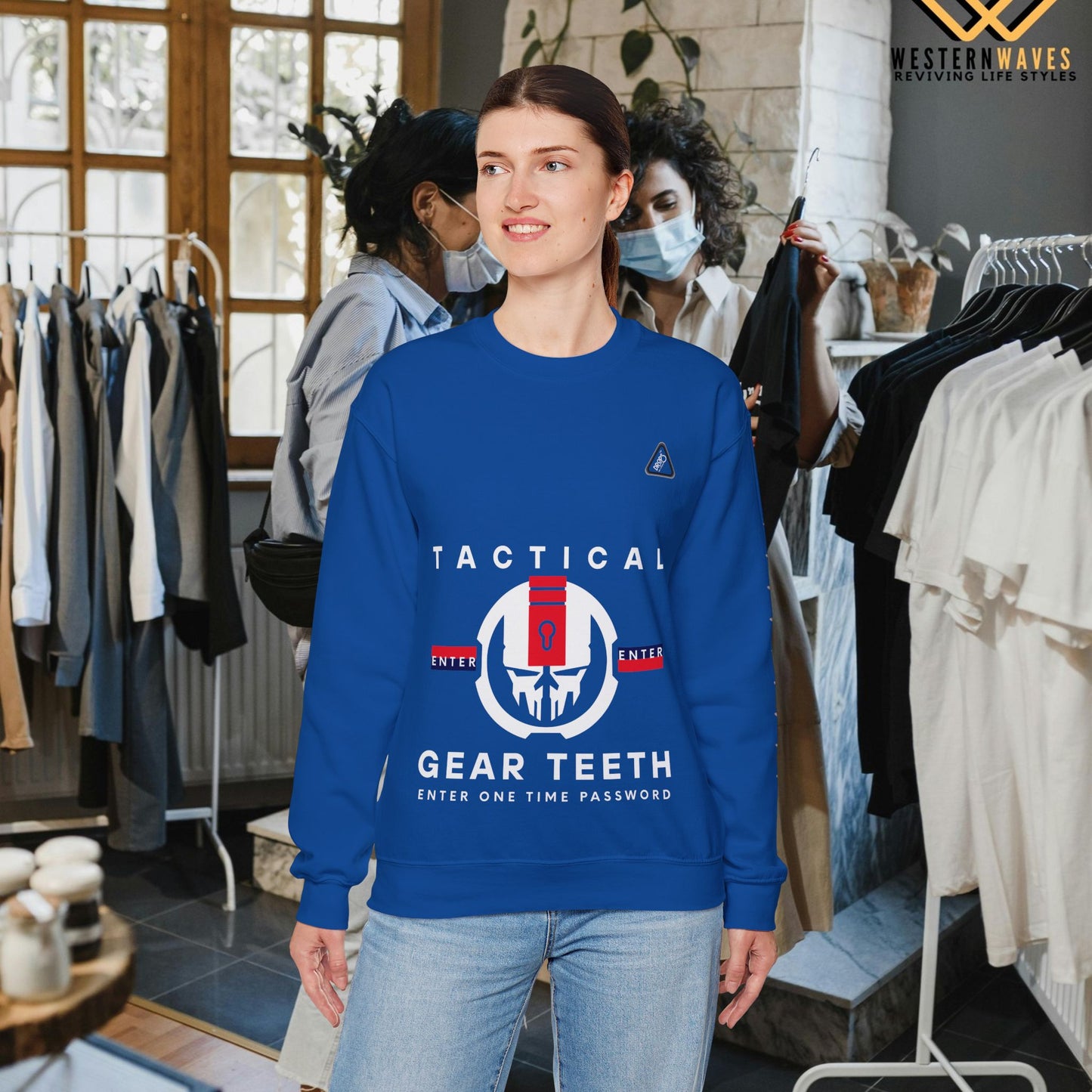 Unisex Heavy Blend™ Crewneck Sweatshirt_ N2 Series UHBCSS PT2WW005_ Limited Edition by WesternWaves: