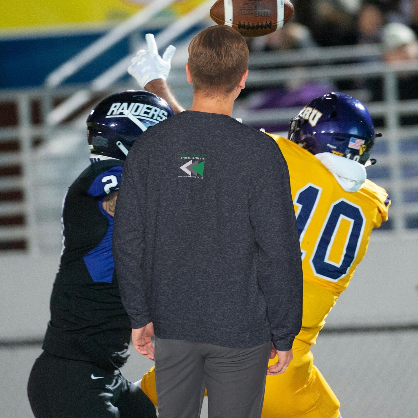 Unisex Heavy Blend™ Crewneck Sweatshirt_ N2 Sports Series UHBCSS PT2WW006_ Limited Edition ‘Zeztz’ Brand Sports Elements by WesternWaves: