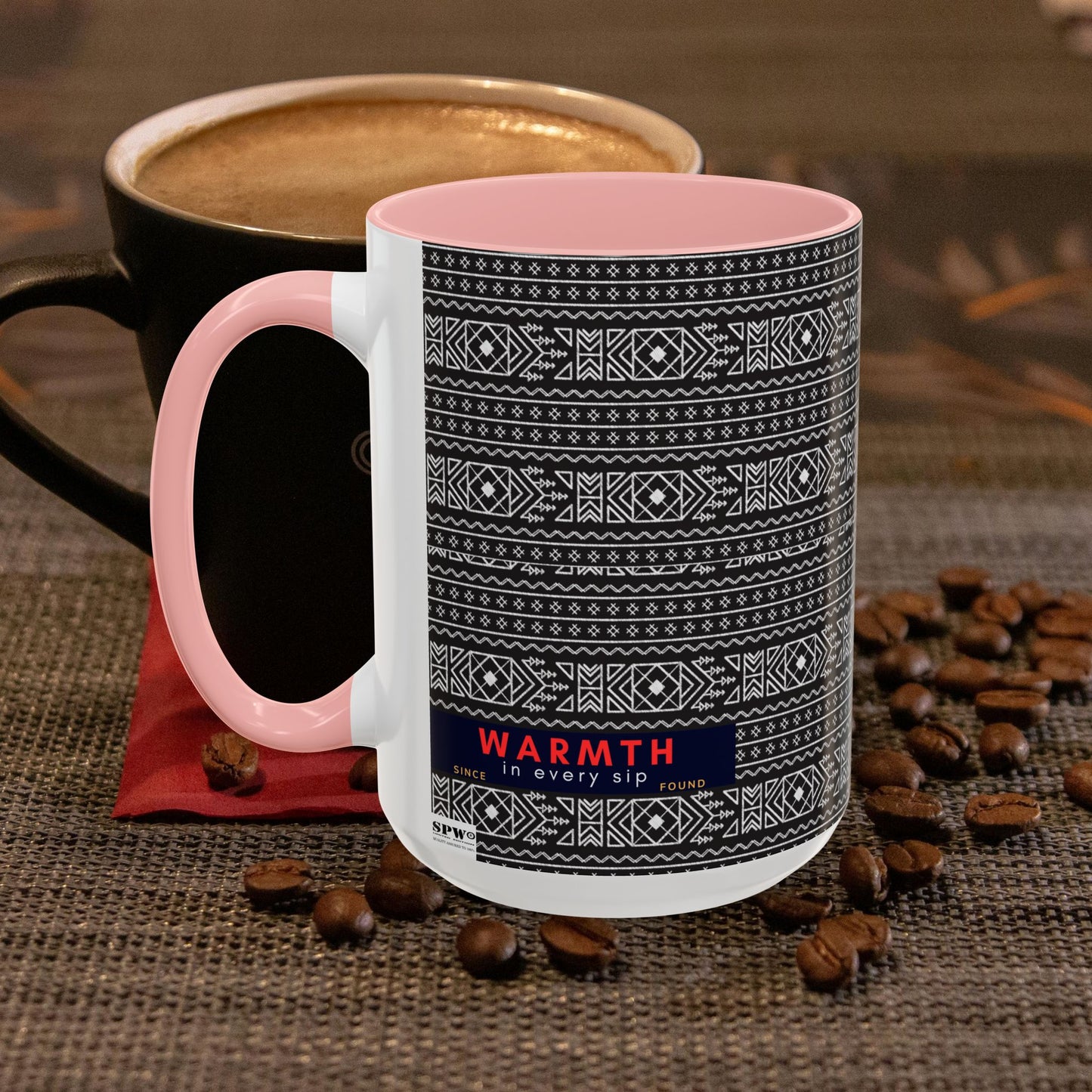 Accent Coffee Mug 11, 15oz_ N2 Series ACM11OZ PT2WW007_ Vibrant Limited Edition Design by WesternWawes: