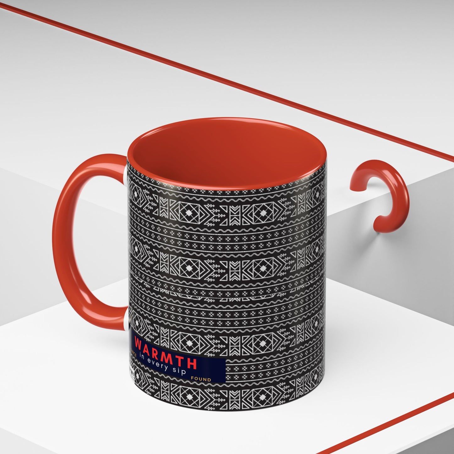 Accent Coffee Mug 11, 15oz_ N2 Series ACM11OZ PT2WW007_ Vibrant Limited Edition Design by WesternWawes: