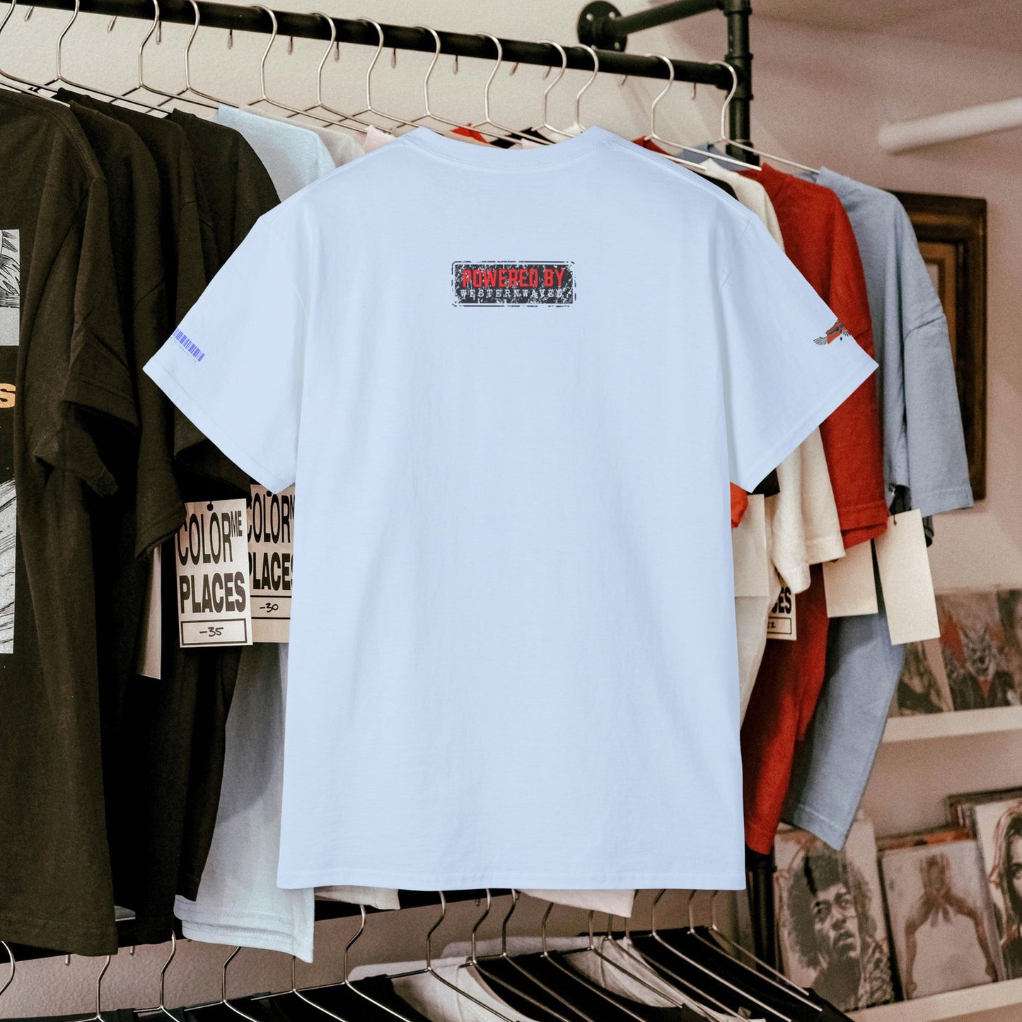 Unisex Ultra Cotton Tee_ Classic Comfort Unleashed_ N2 Series USUCTEE PT2WW004_ Limited Edition Maximum Comfort & Style by WesternWaves: