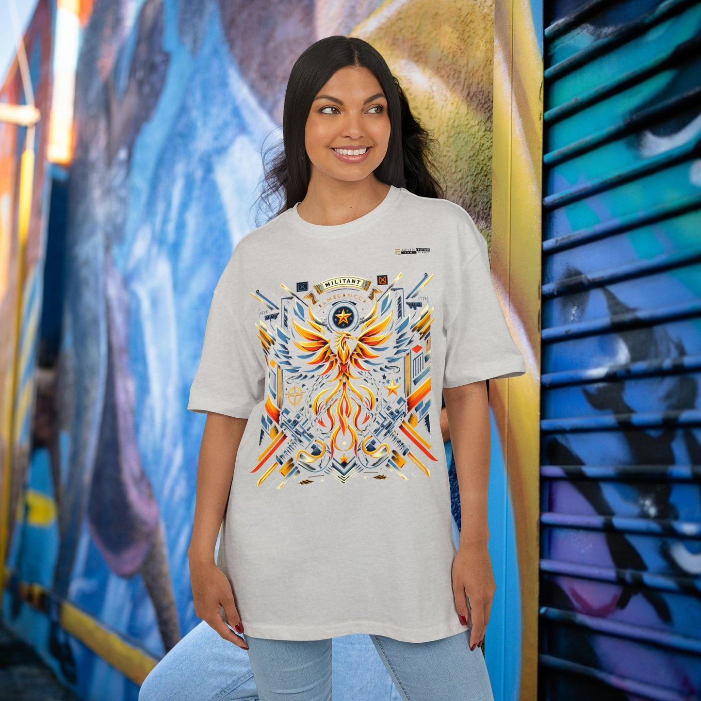 Unisex Heavy Oversize Tee_ Series N8 USHOSTEE PT2WW001_ Limited Edition Retro Casual Streetwear by WesternWaves: