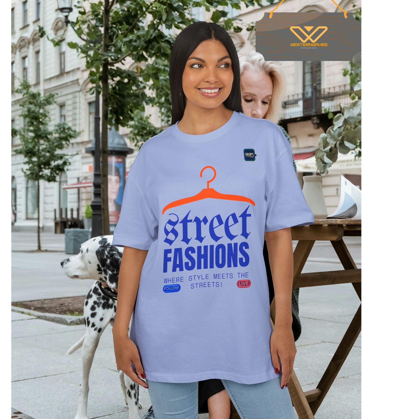 Unisex Oversized Tee_ N6+ Series USOSTEE PT2WW003_ Limited Edition by WesternWaves: