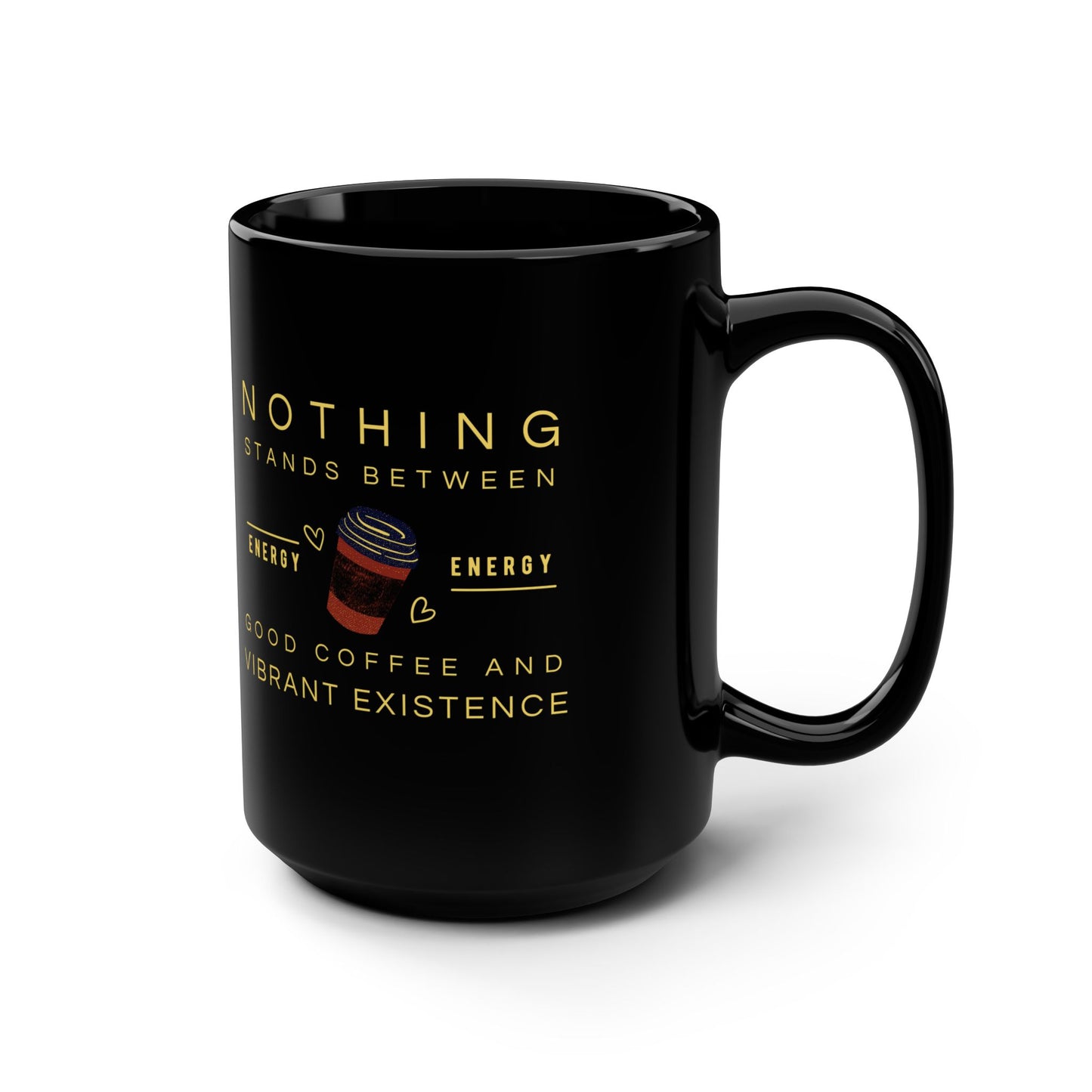 Black Mug 15oz_ N7+ Series BLACKMUG PT2WW001_ Limited Edition Stylish Mug by WesternWawes: