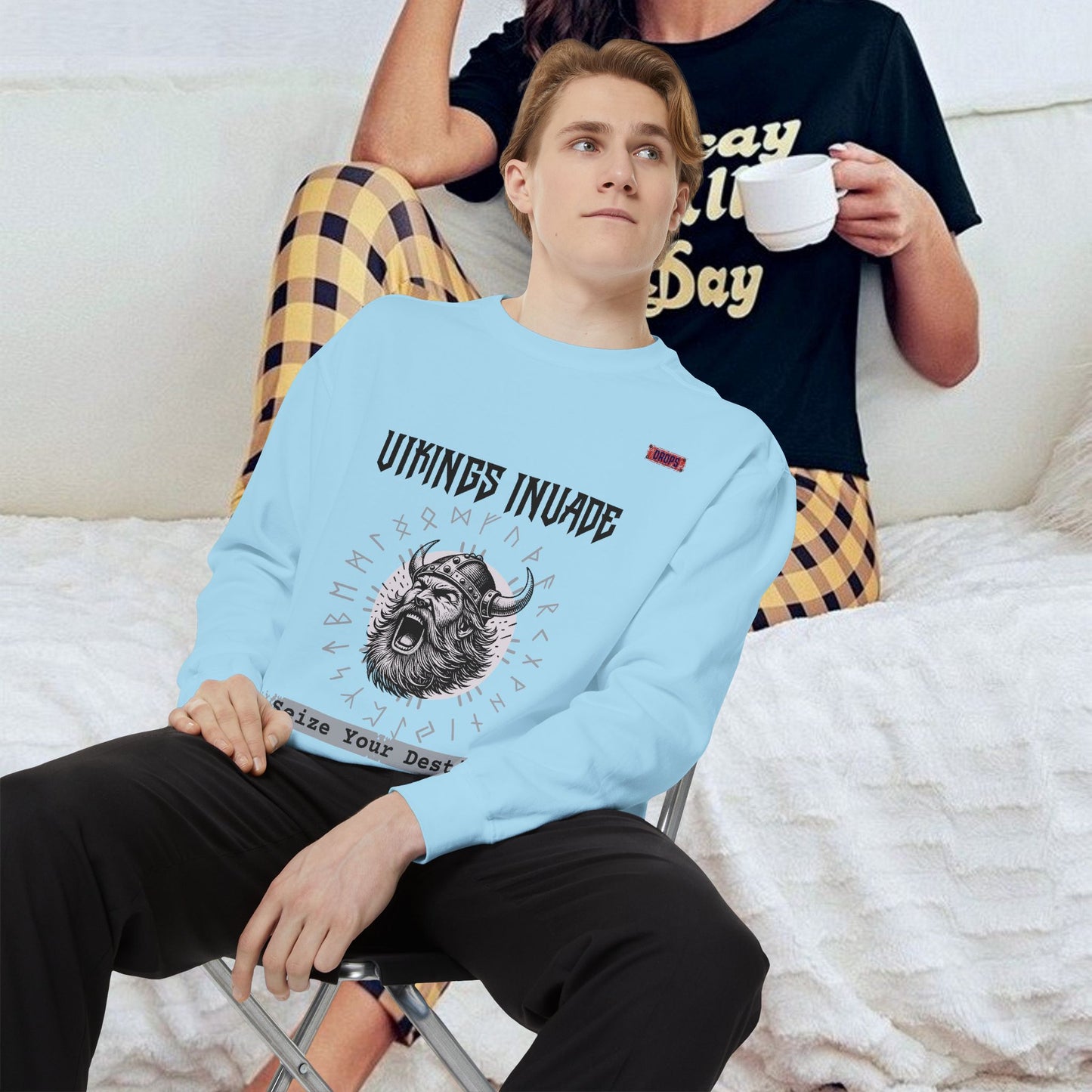 Unisex Garment-dyed Sweatshirt_ Series UWD 063_ Limited Edition Cozy Apparel for Adventurers by WesternWaves: