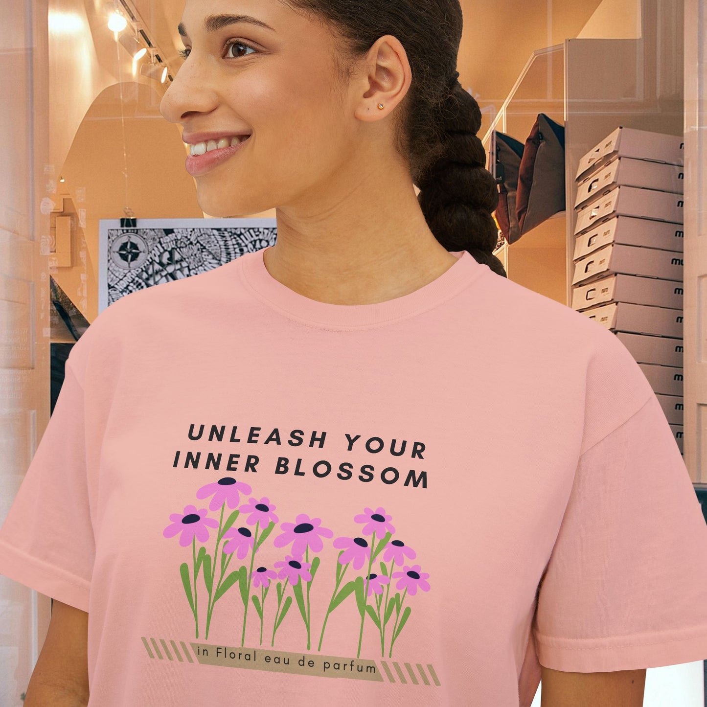 Women's Boxy Tee_ N3+ Series WBTEE PT2WW001_ limited edition by WesternWaves: